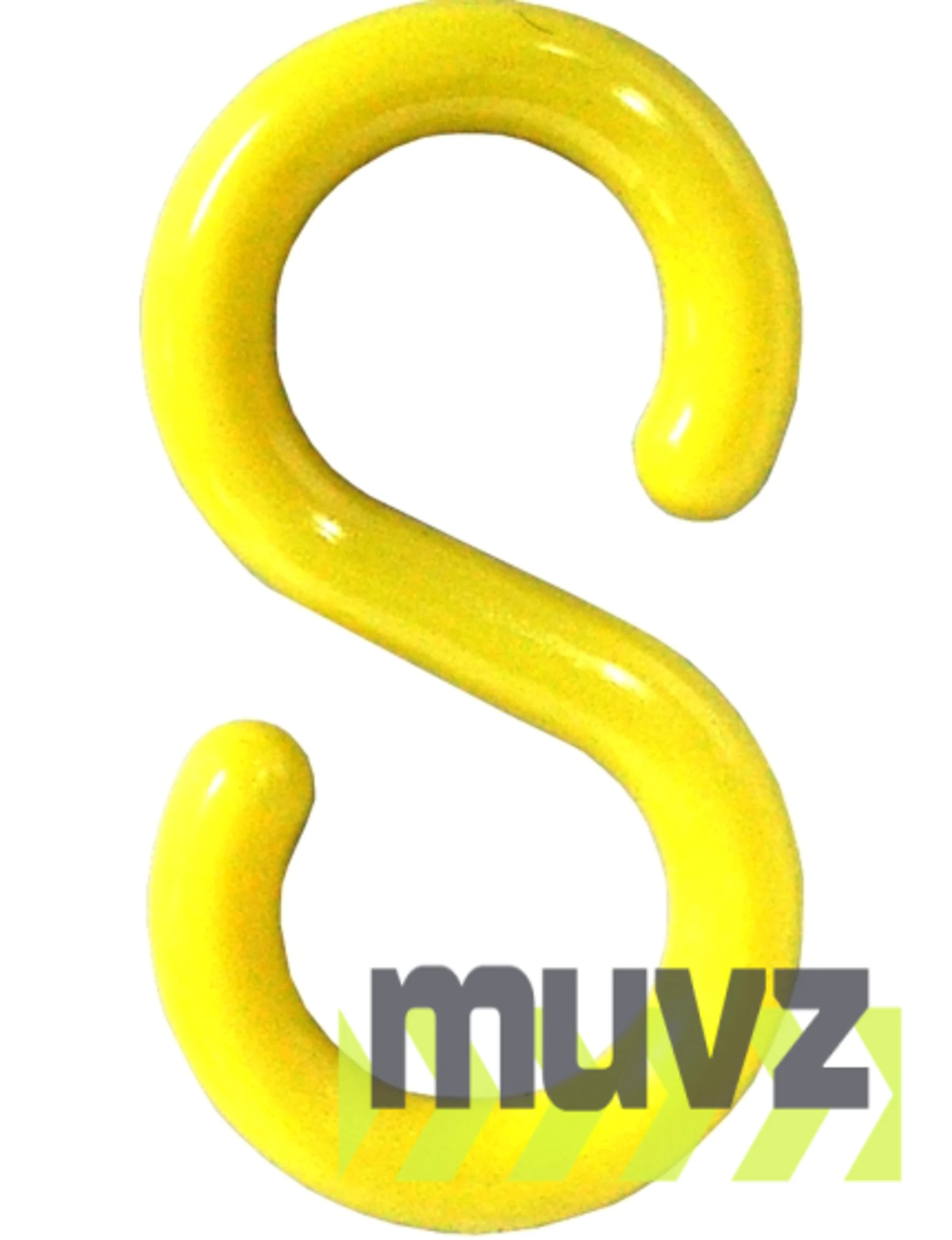 2\" Yellow \"S\" Hook for Plastic Chain