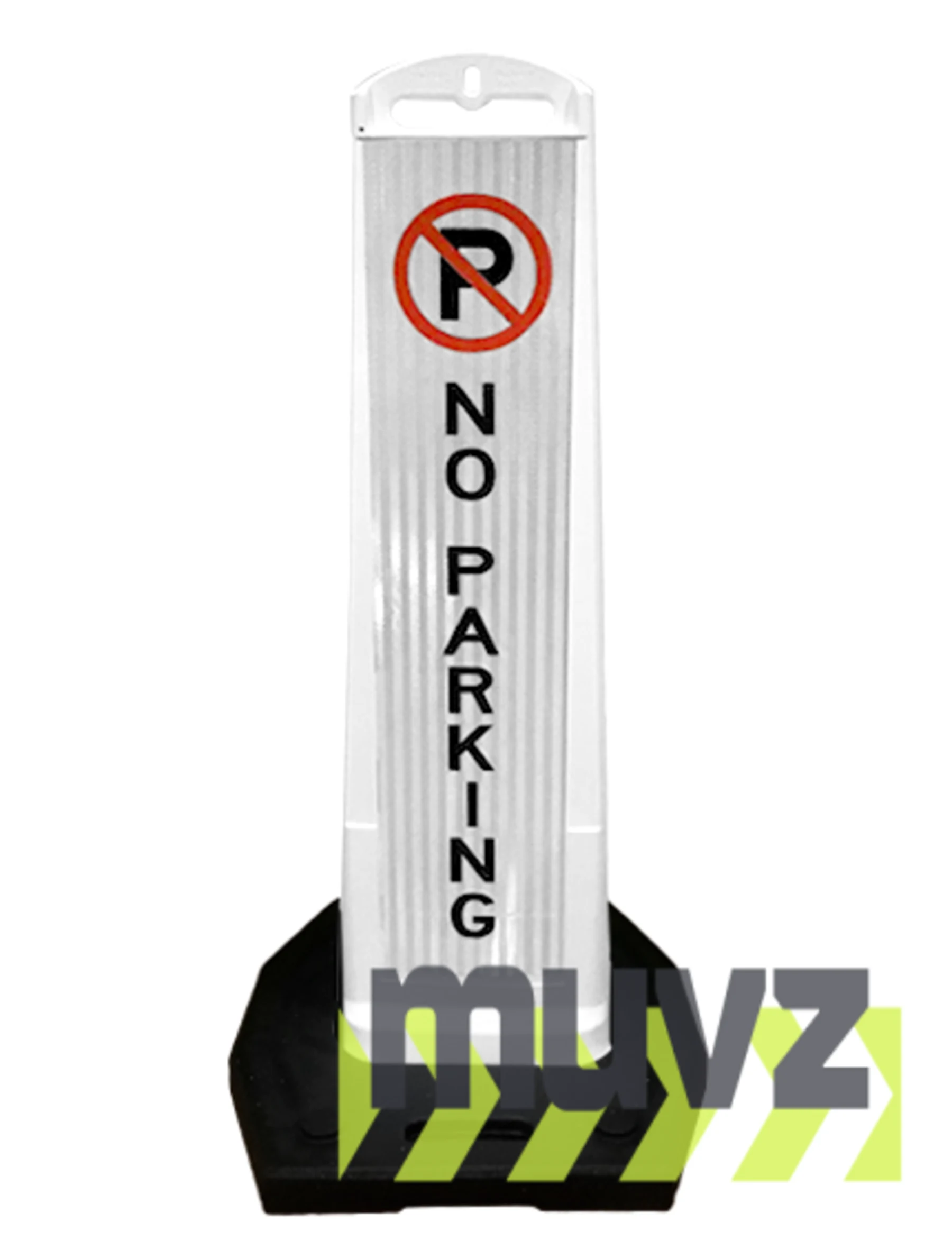 Stackable \u0027Premier Panel\u0027 barricade, \u0027No Parking\u0027 with Double Sided HI Sheeting \u0026 20 lb Base