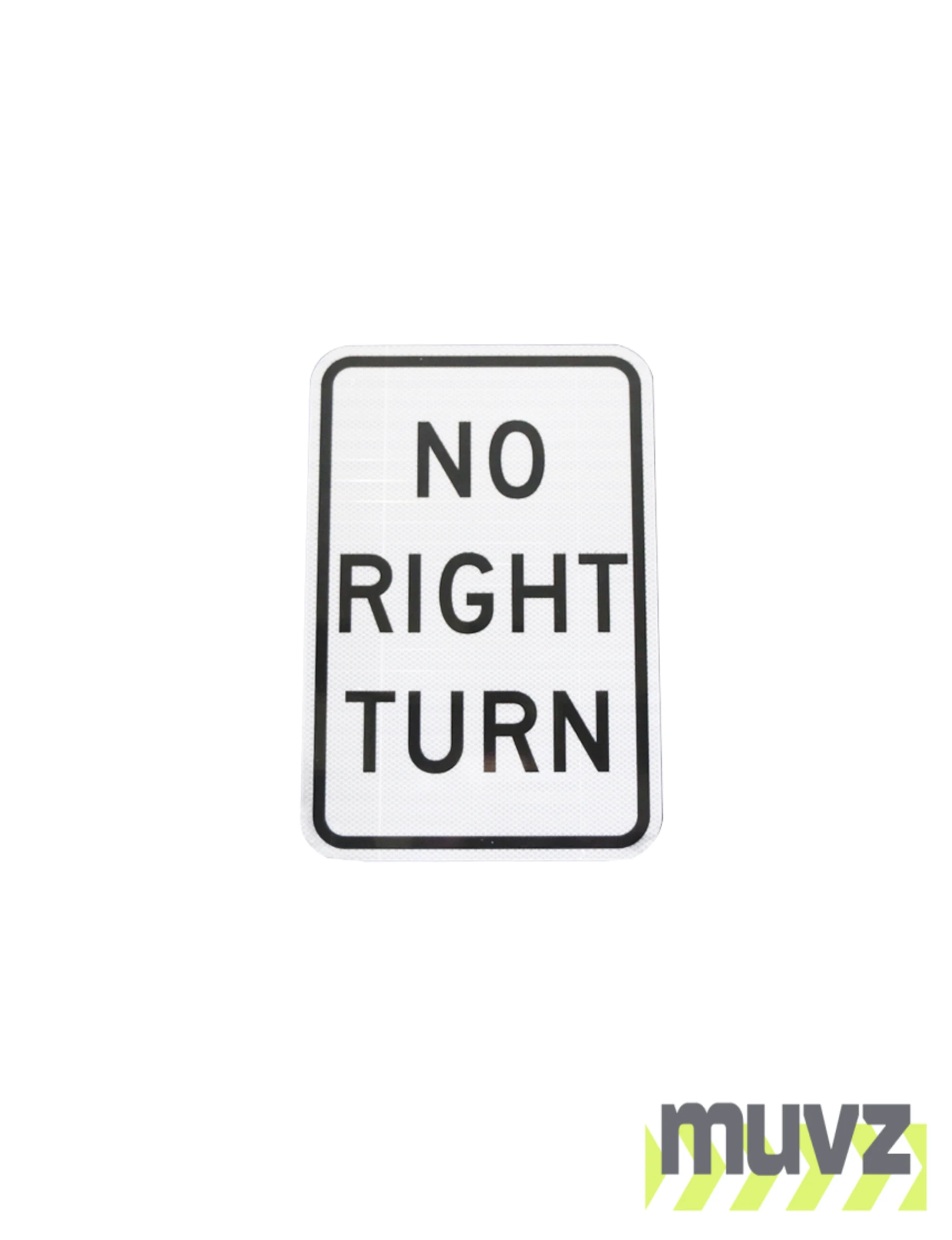No Right Turn Sign