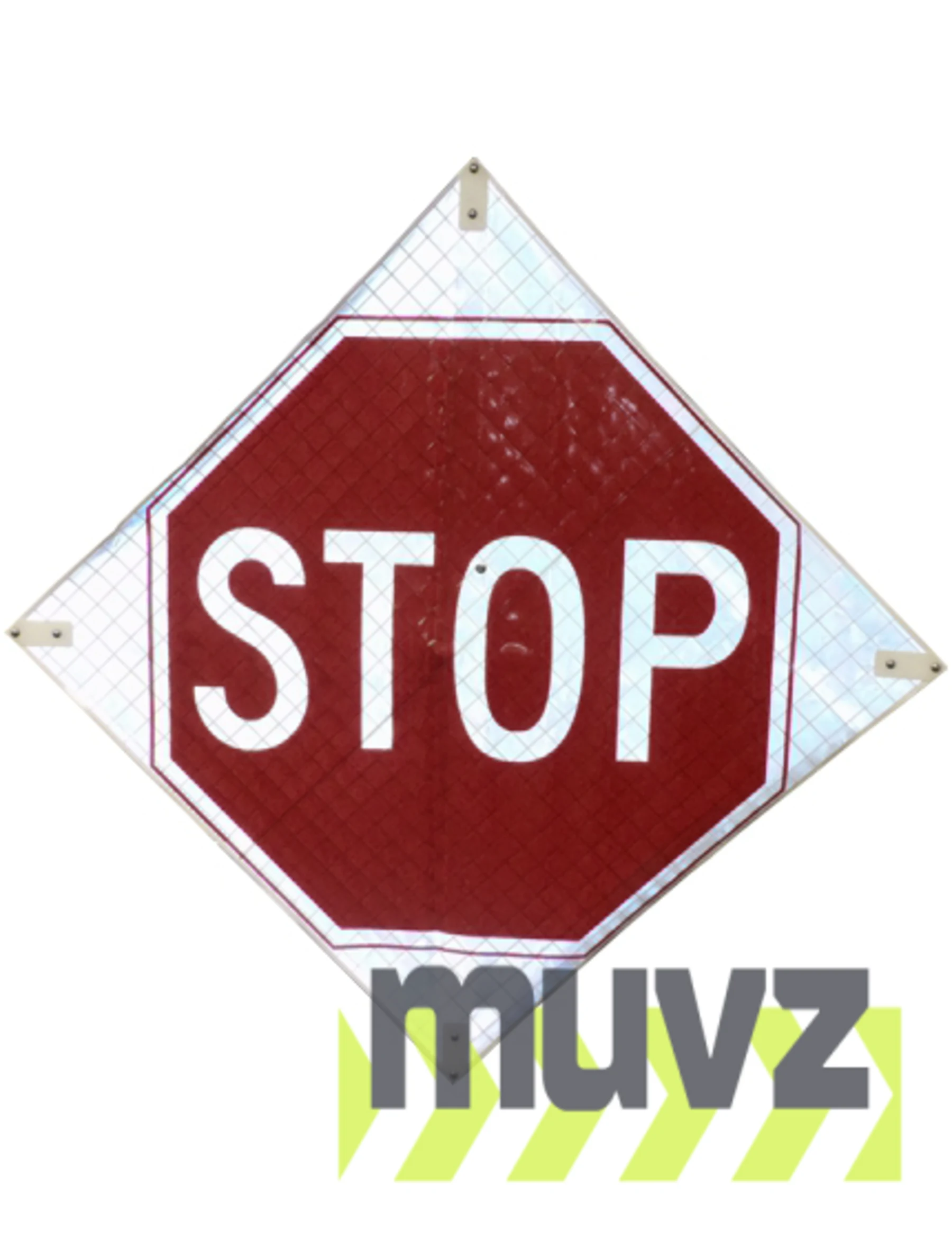 48\", Heavy Duty, Reflective Roll Up Sign, STOP