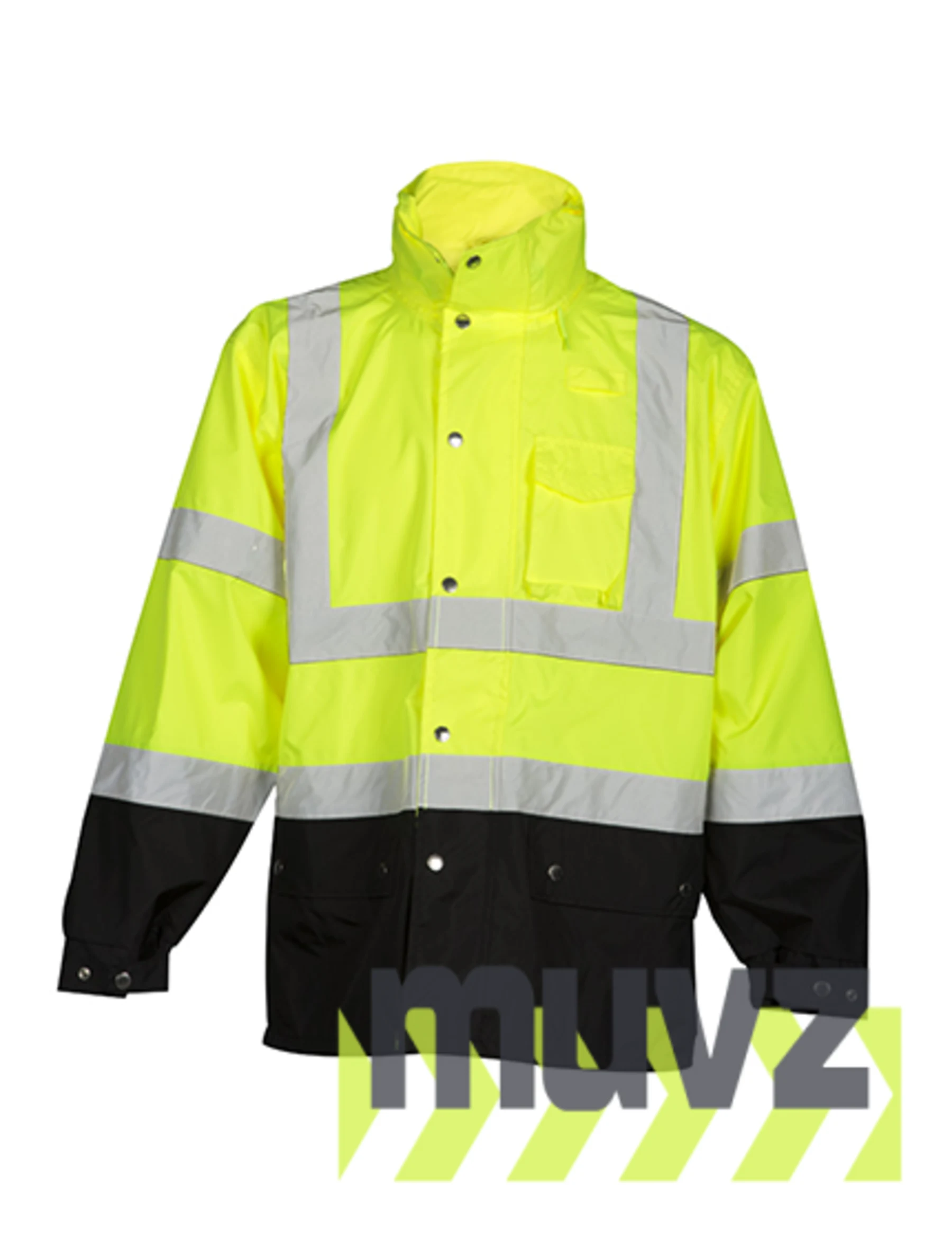 High Visibility Lime, Class 3 Storm Cover, Rainwear Jacket, Size 2XL-3XL