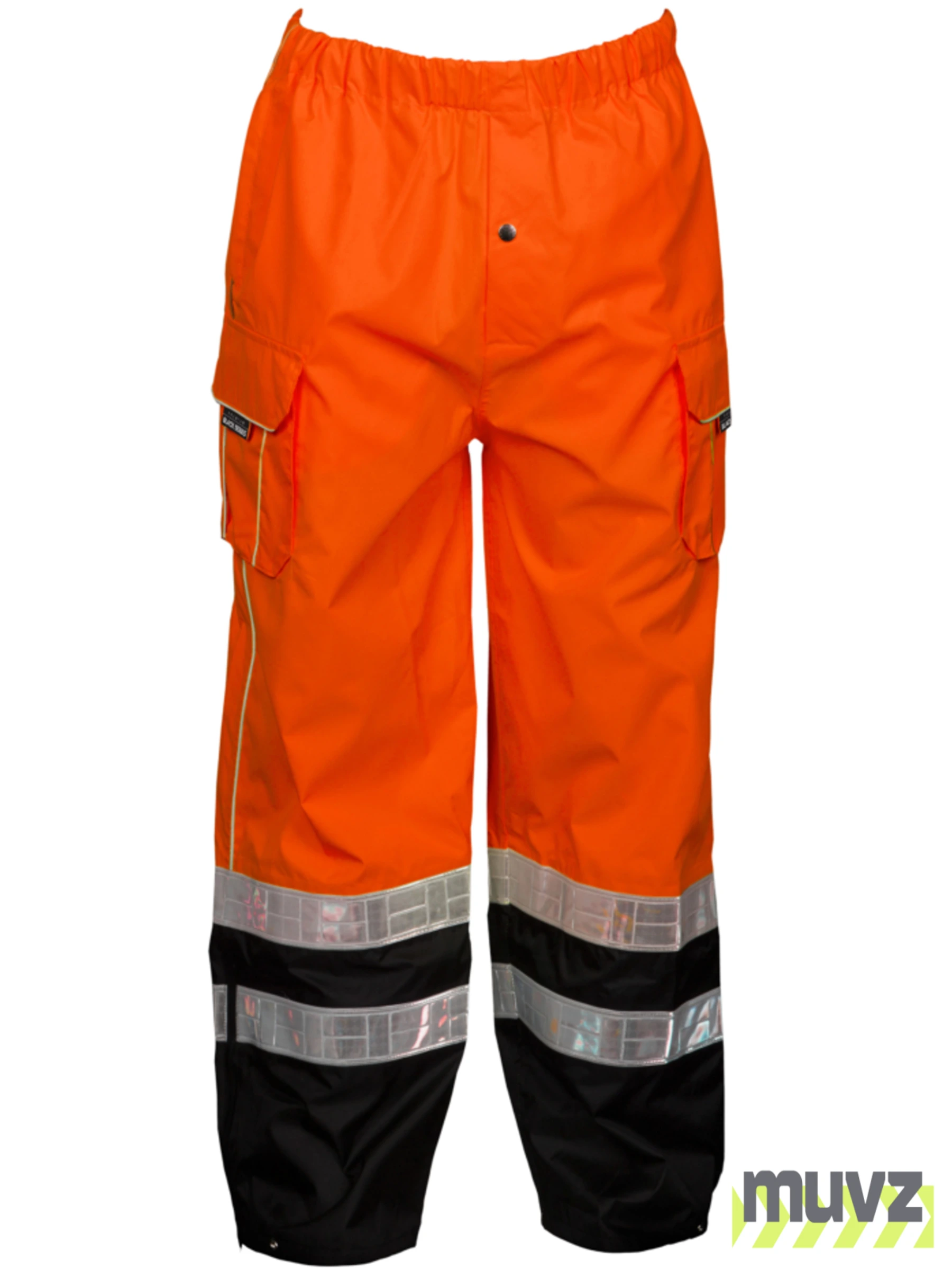 Orange, Premium Black Series, Class E Rainwear Pants, S-M