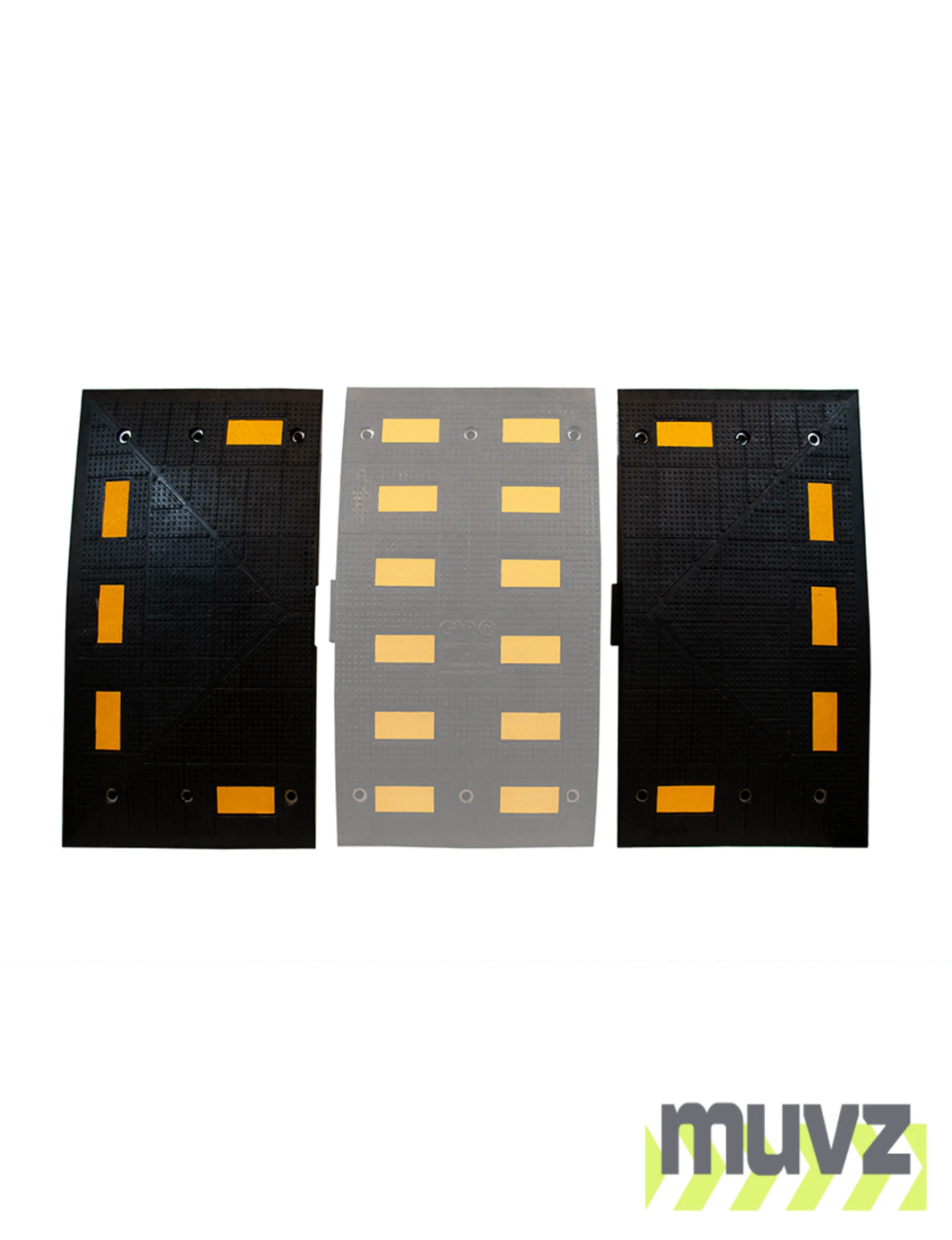 Rubber Speed Hump End Kit (two pieces)