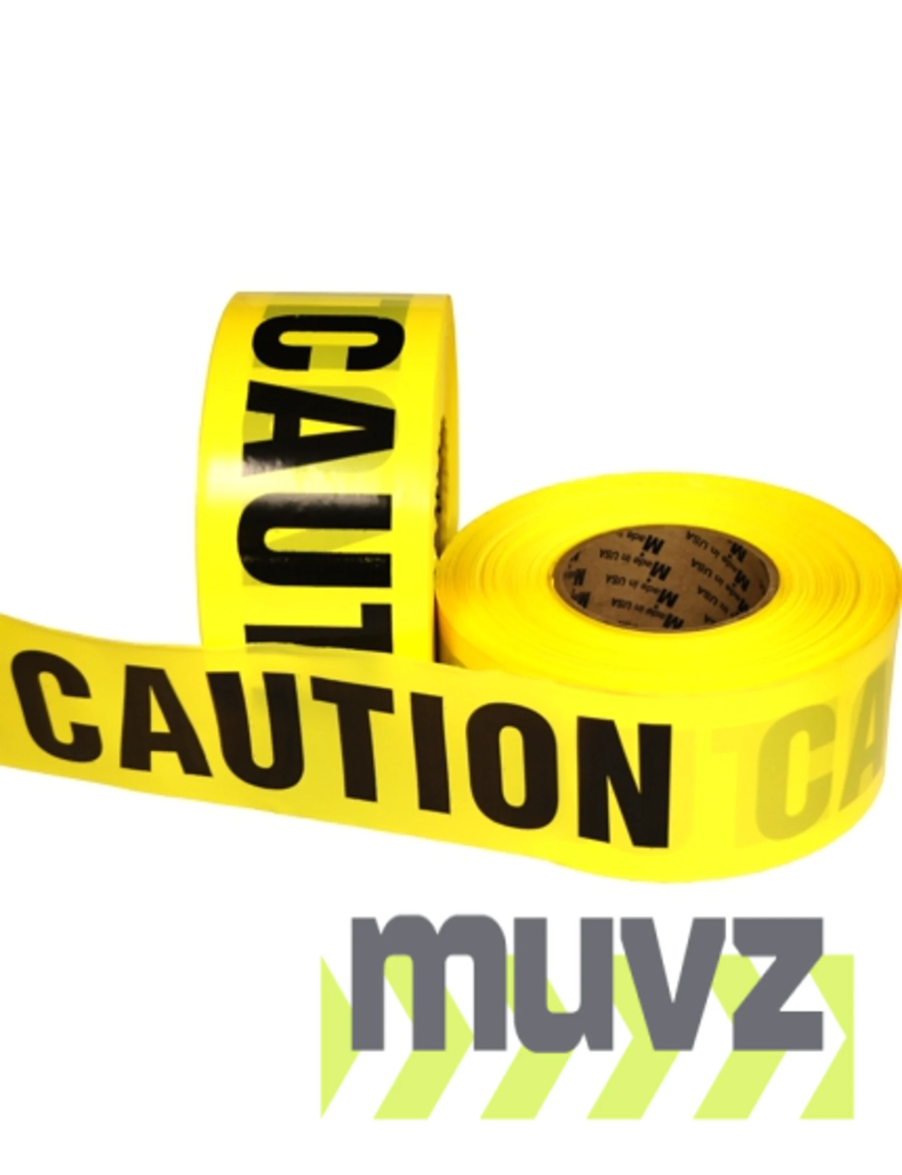 3\" x 1000\u0027 Yellow, Barrier Tape \"CAUTION CAUTION\"