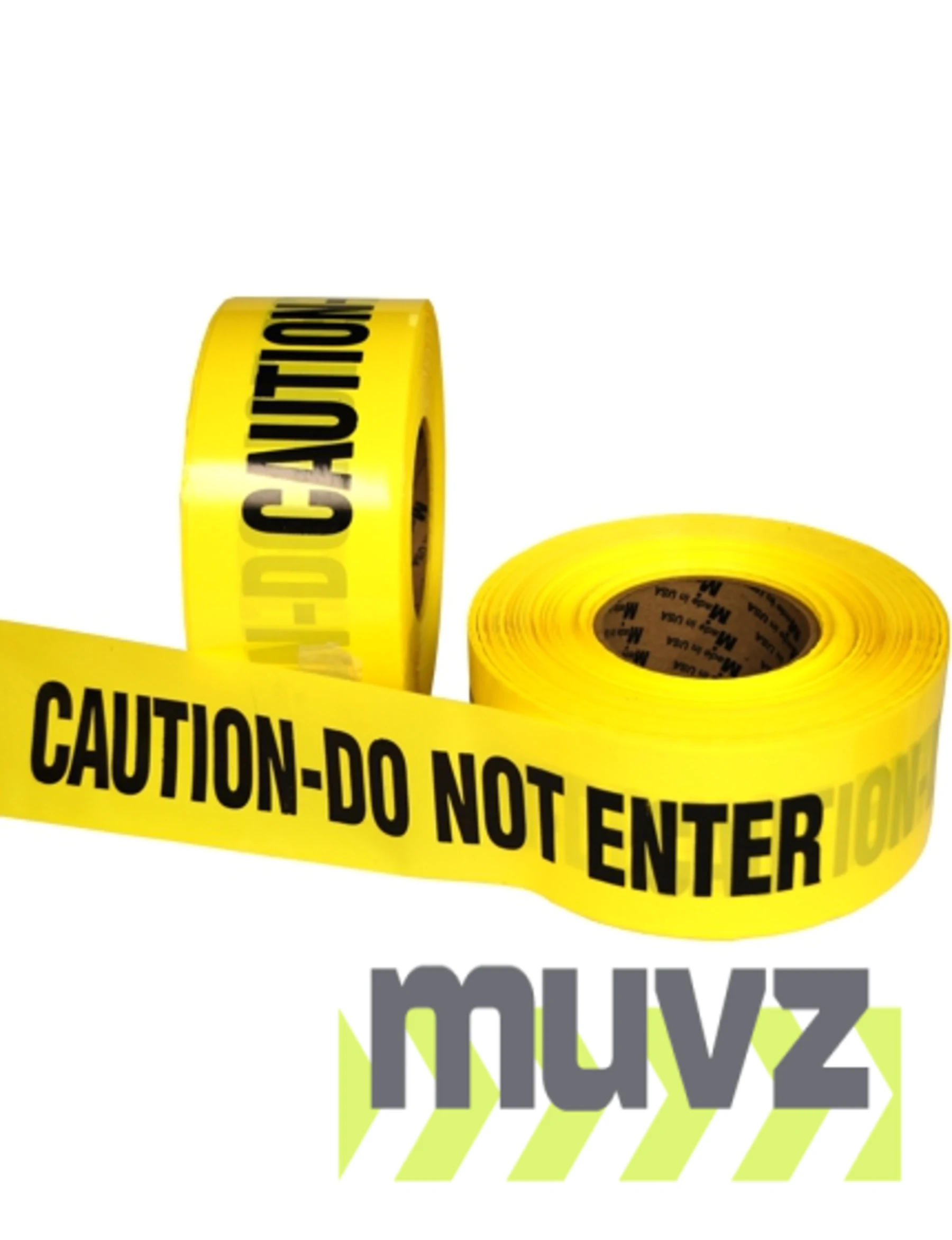 3\" x 1000\u0027 Yellow, Barrier Tape \"CAUTION DO NOT ENTER\"