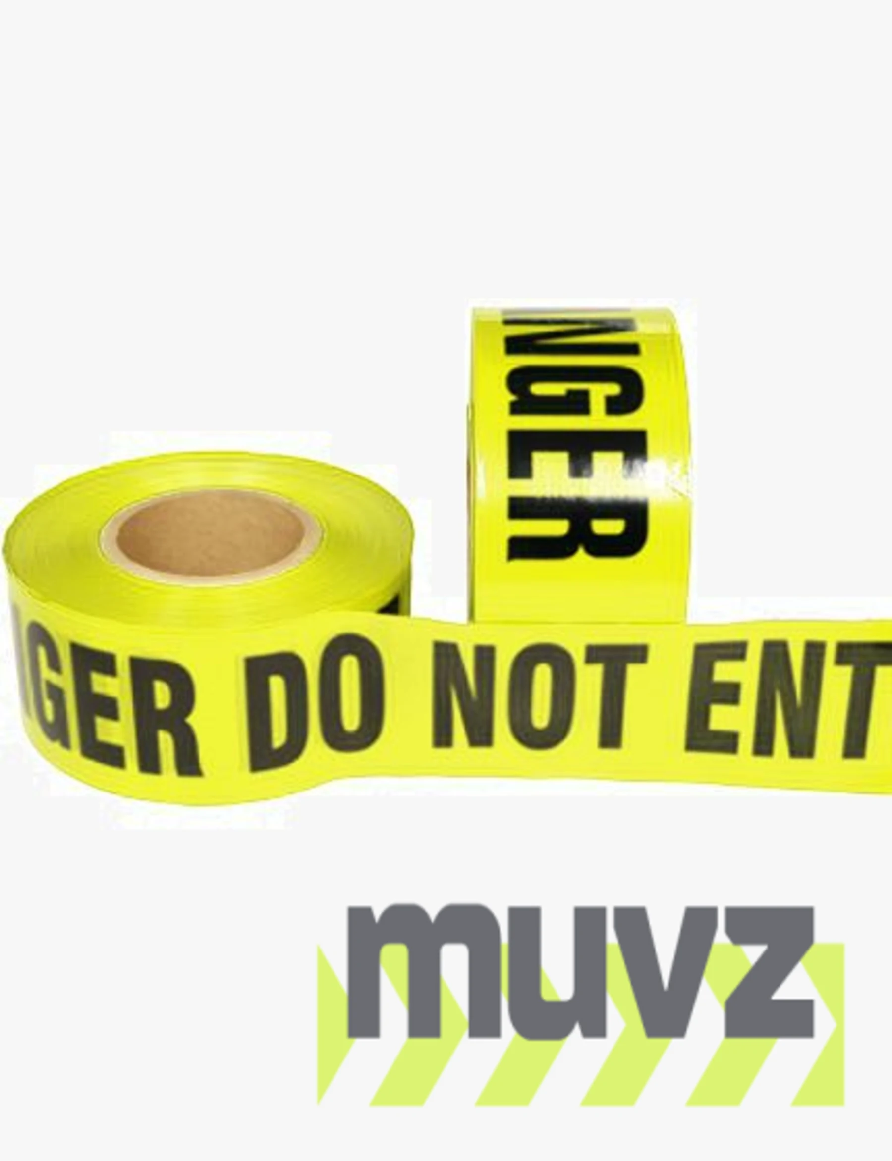 3\" x 1000\u0027 Yellow, Barrier Tape \"DANGER DO NOT ENTER\"