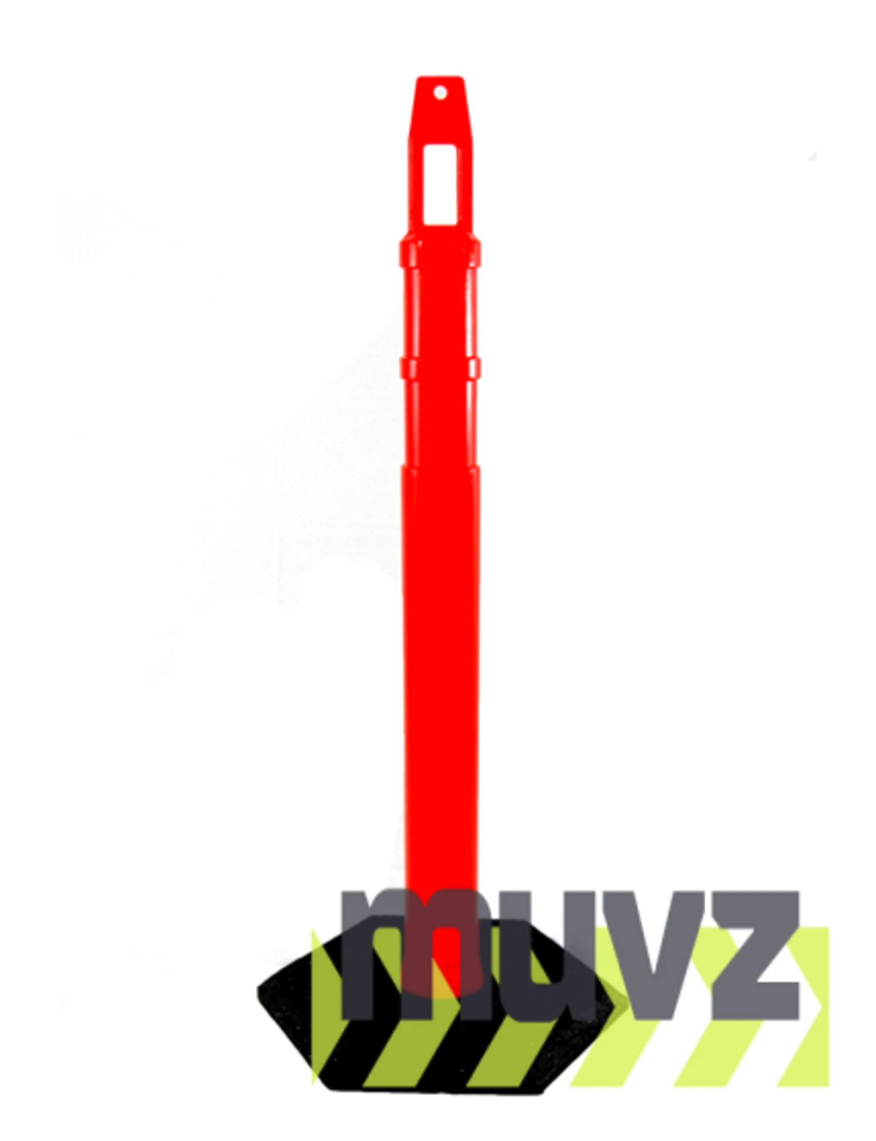42\" \u0027Square Top\u0027 Delineator Tube with 18 Lb. Base