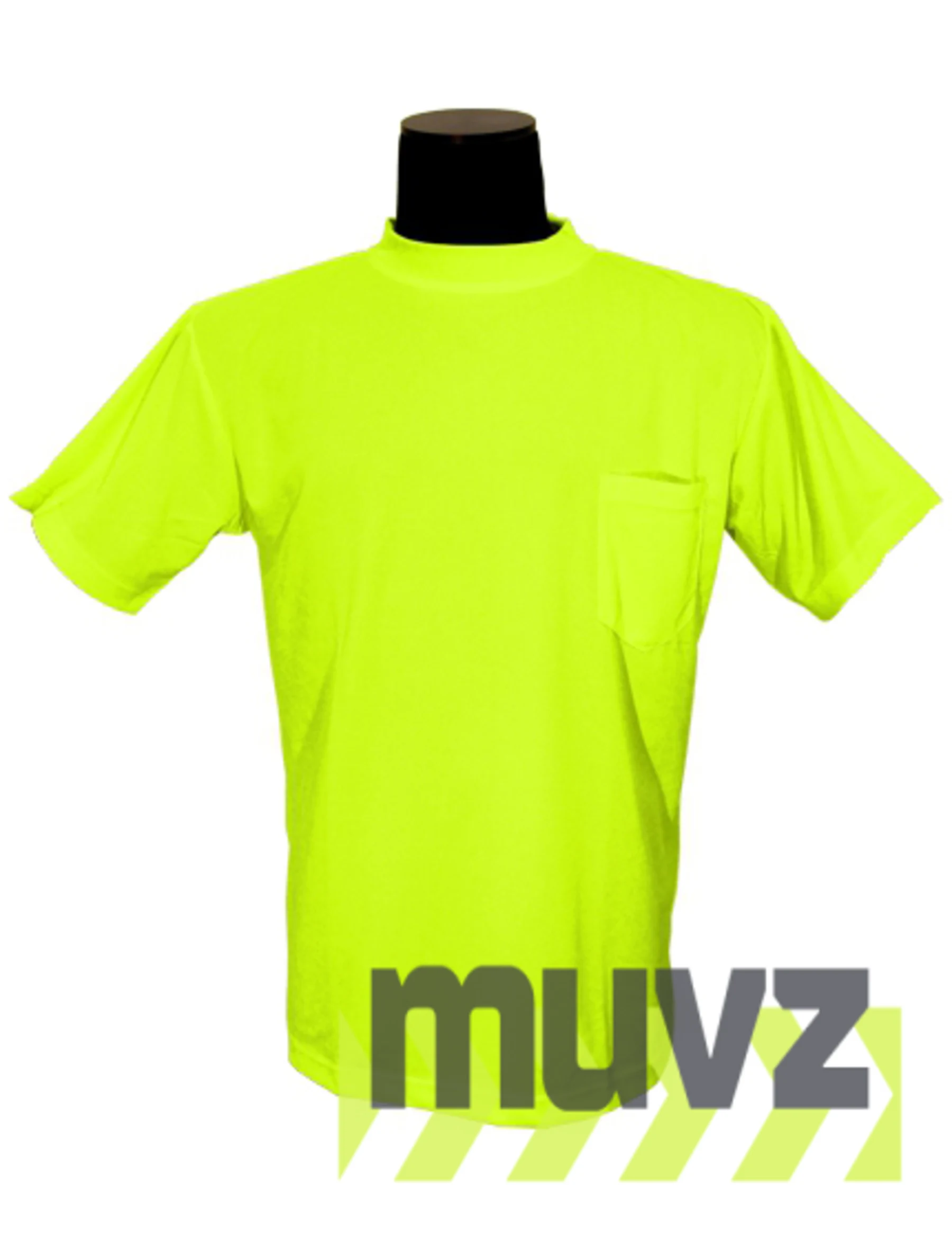 Lime High Visibility Microfiber T-Shirt