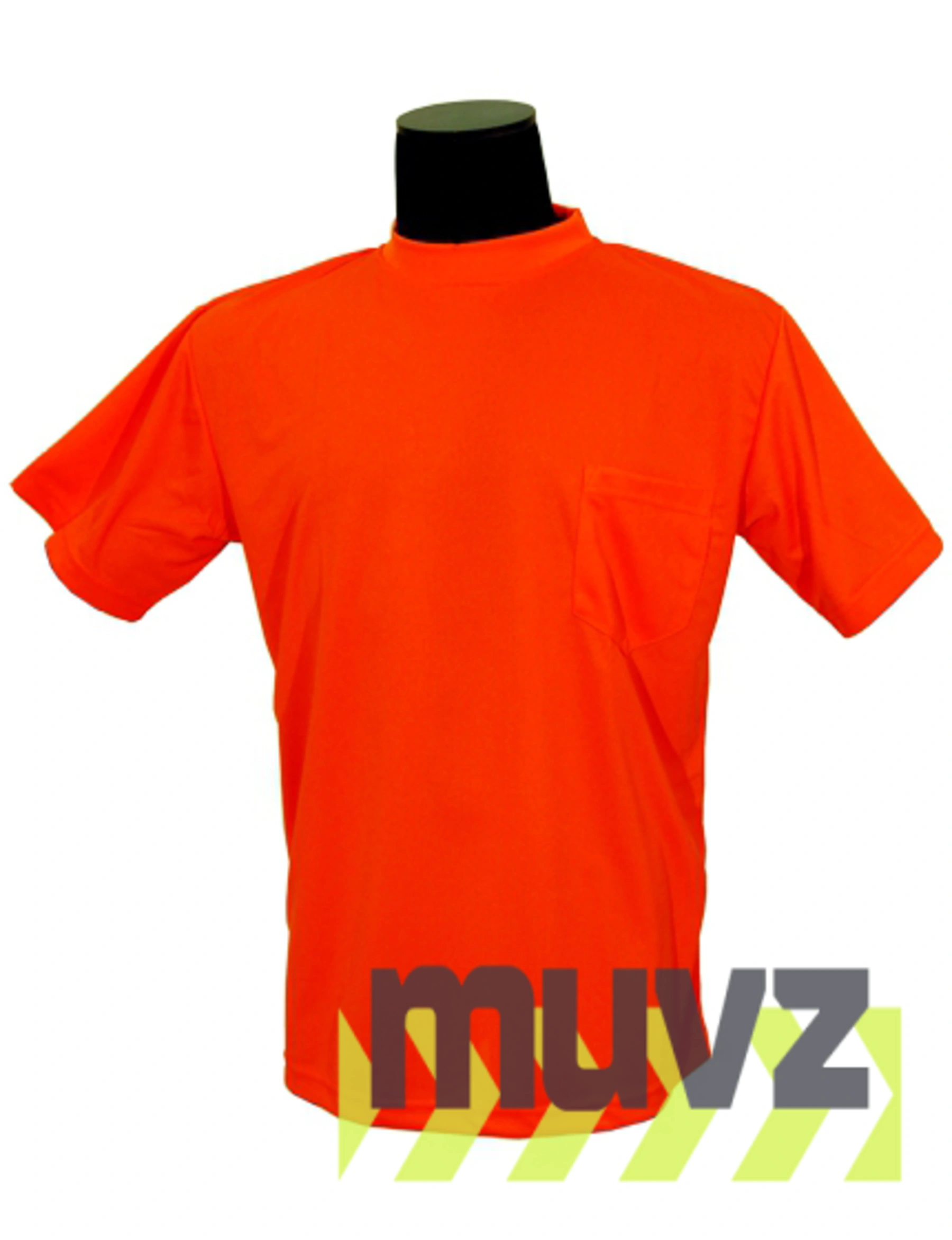 ORANGE, High Visibility, Microfiber Polyester T-Shirt, XL