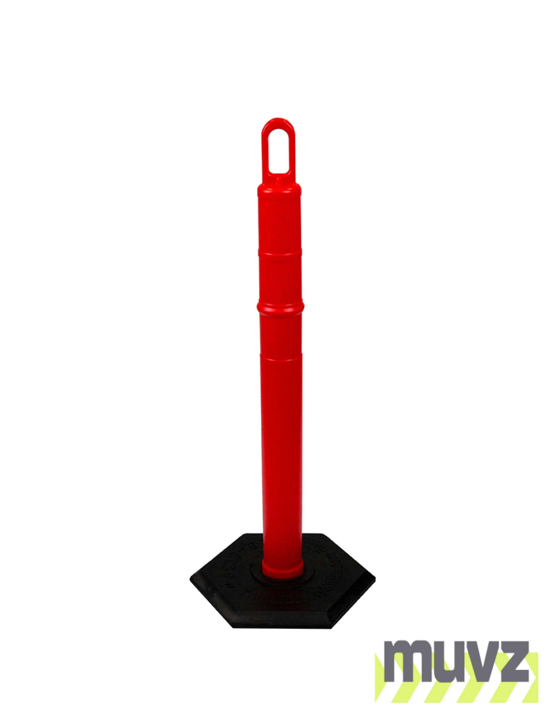 42\" ORANGE Looper Tube with 18 Lb. Base