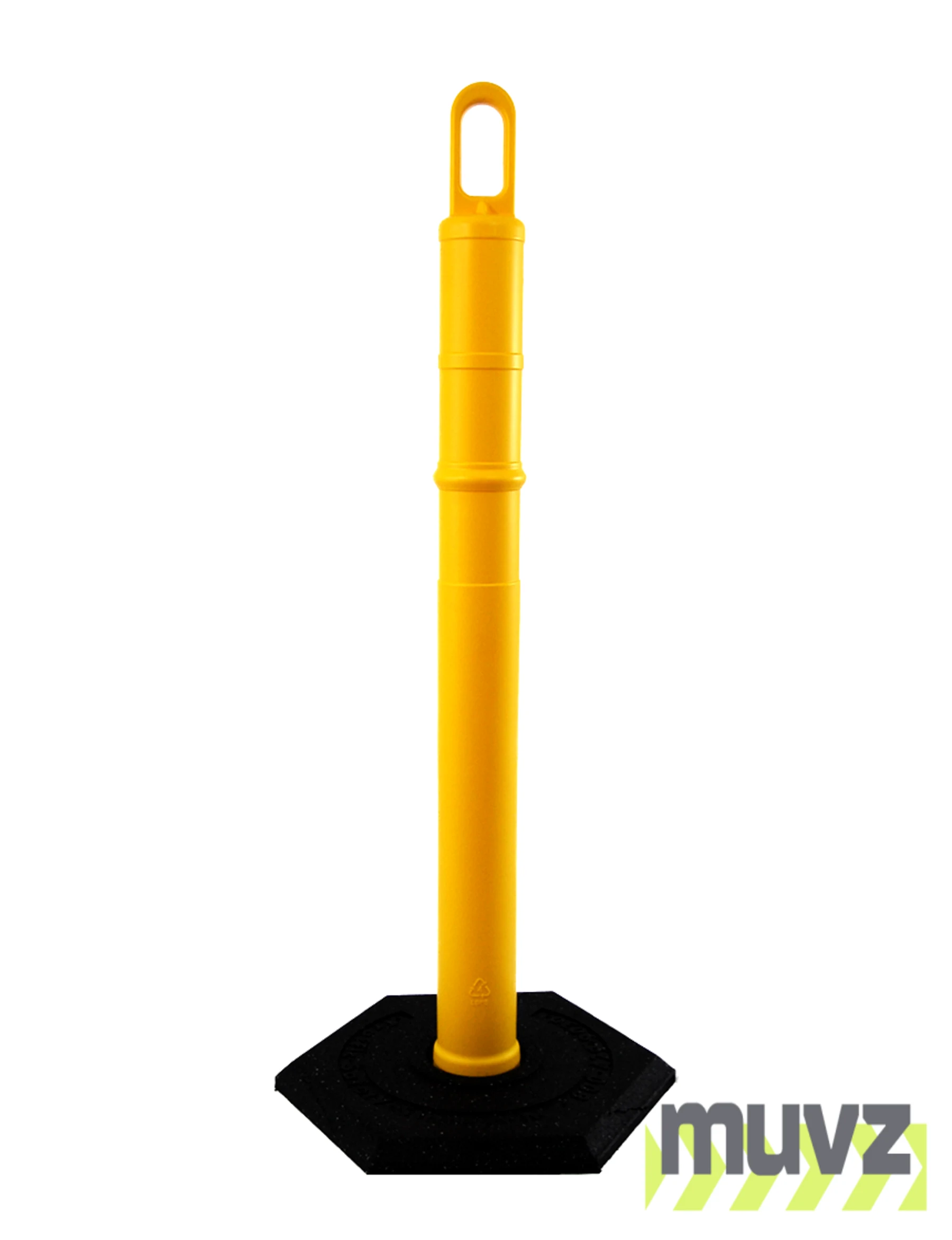 42\" YELLOW Looper Tube with 8 Lb. Base