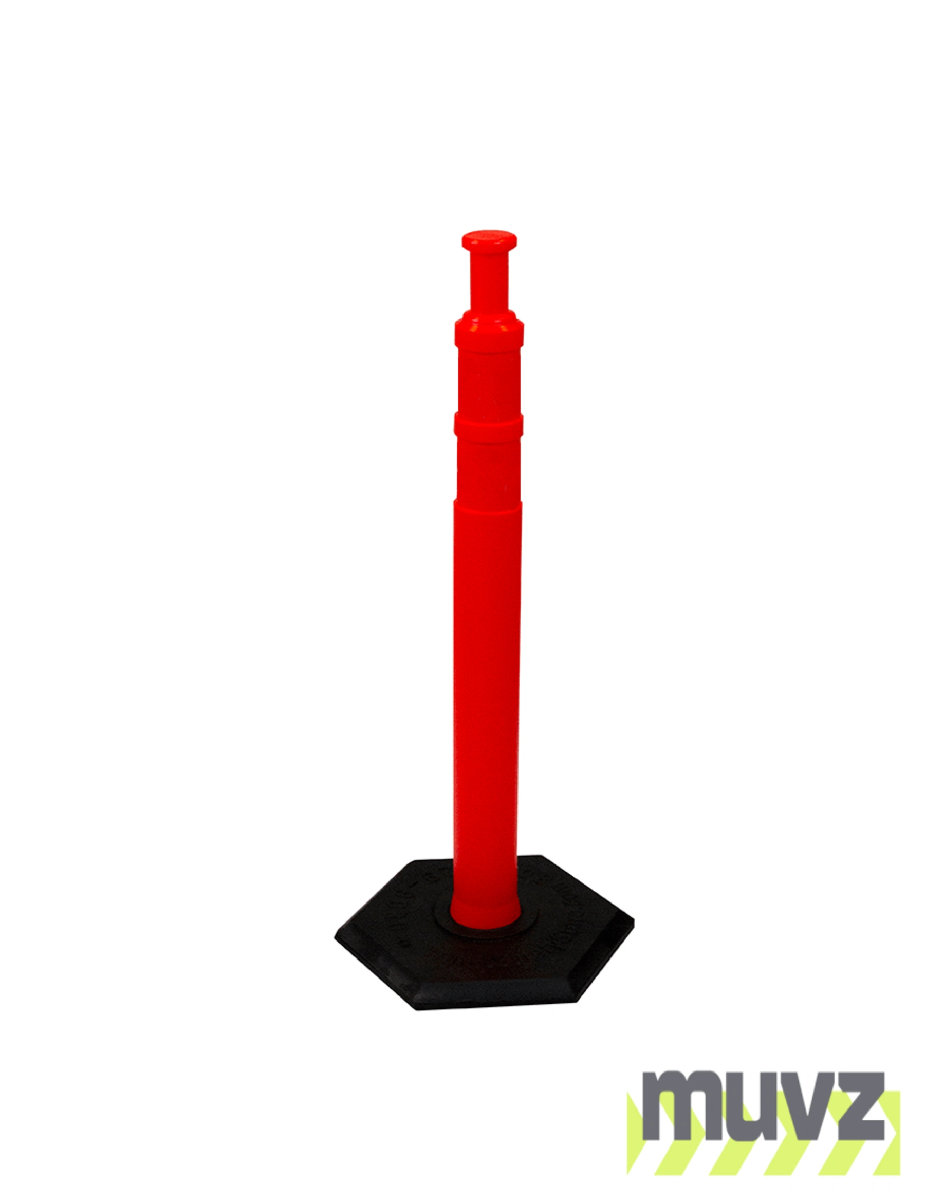 42\" \u0027Flat Top\u0027 Delineator Tube with 8 Lb. Base