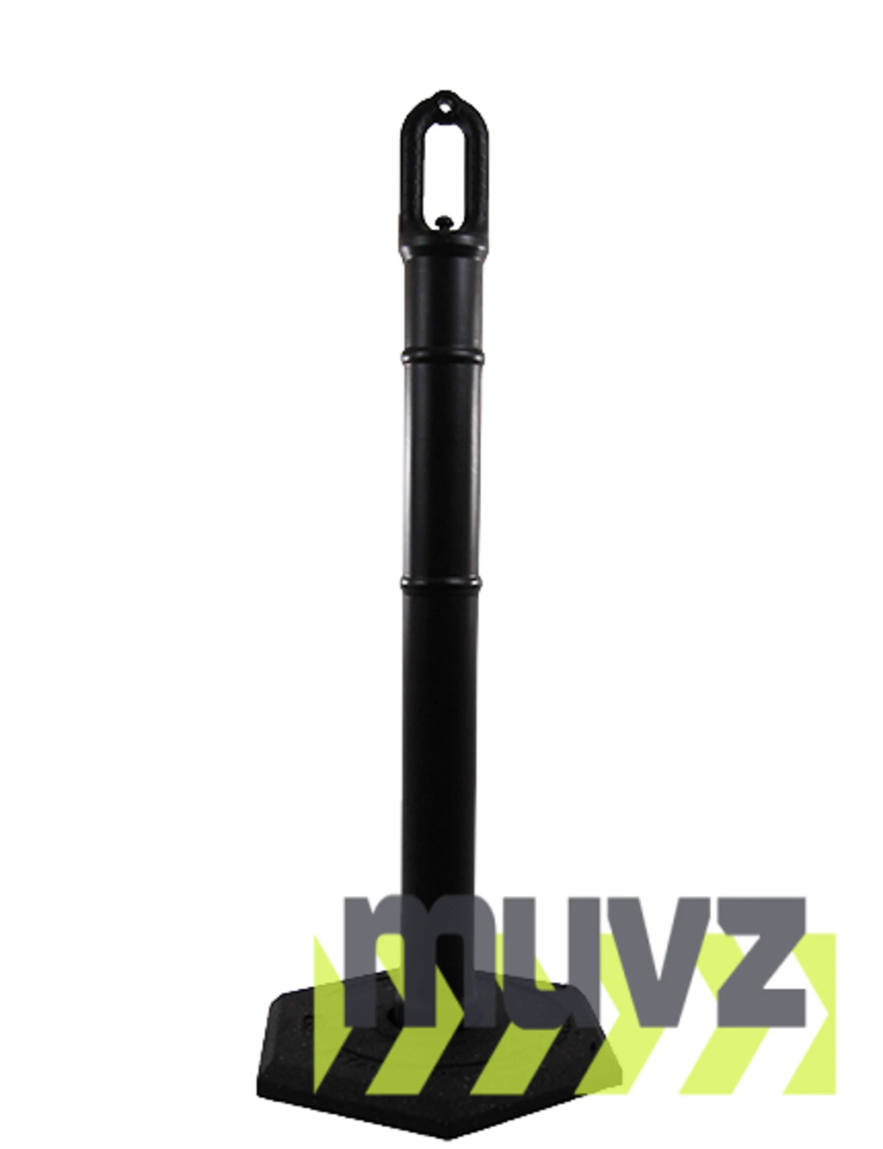42\" BLACK Ringtop Tube with 8 Lb. Base