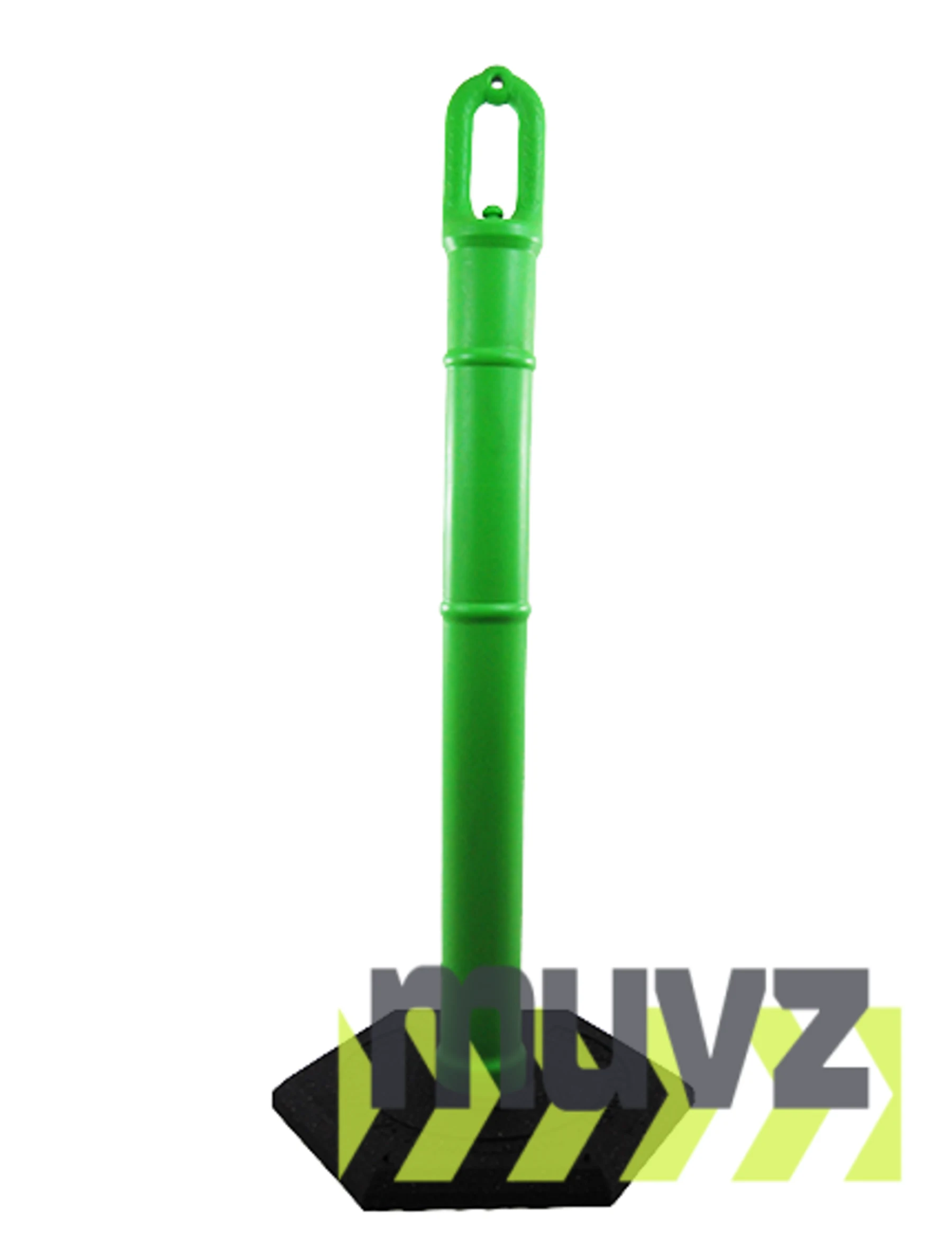 42\" GREEN Ringtop Tube with 8 Lb. Base