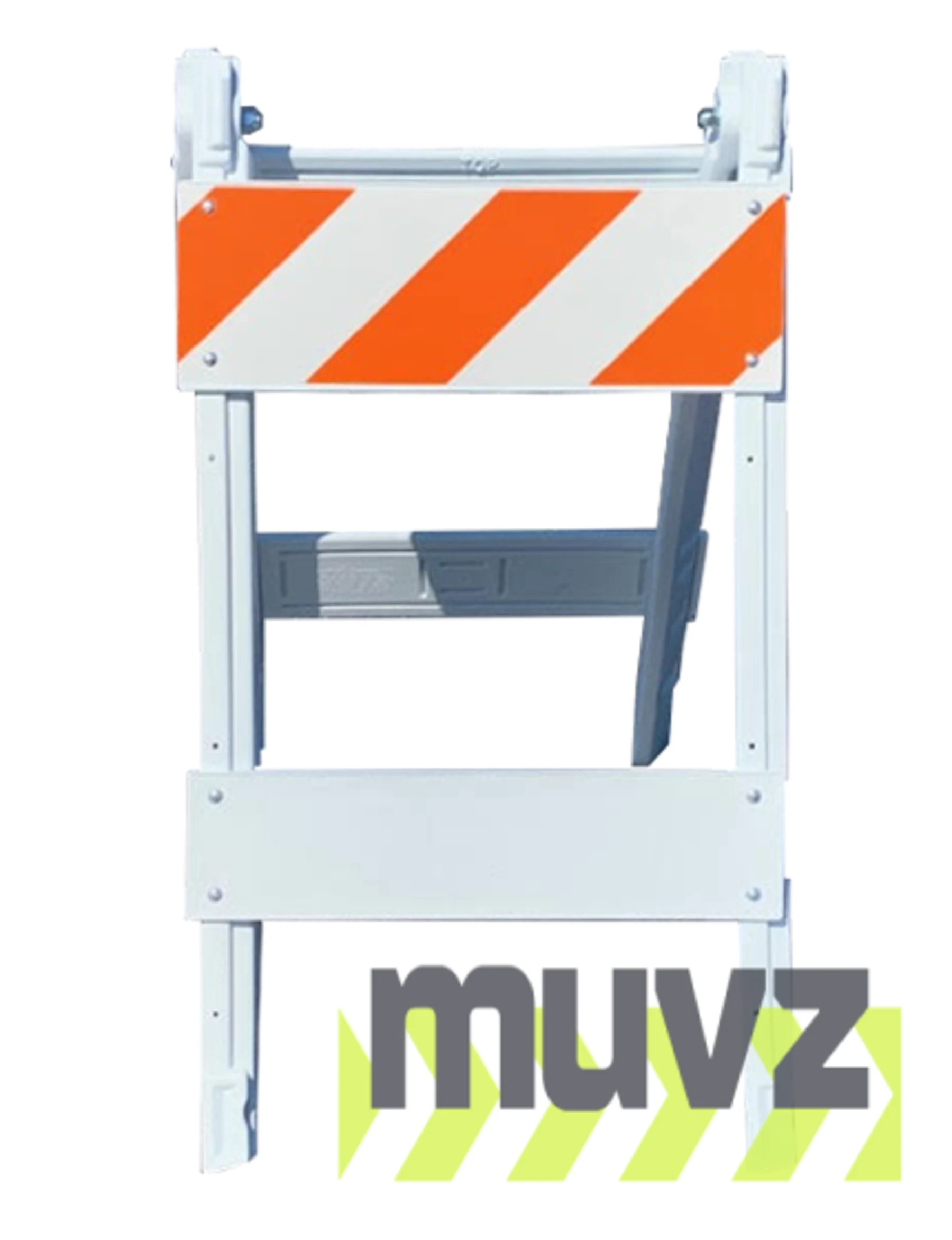 45\" H x 24\" W  Folding Plastic Type I Barricade w/Engineer Grade (EG) Reflective Sheeting