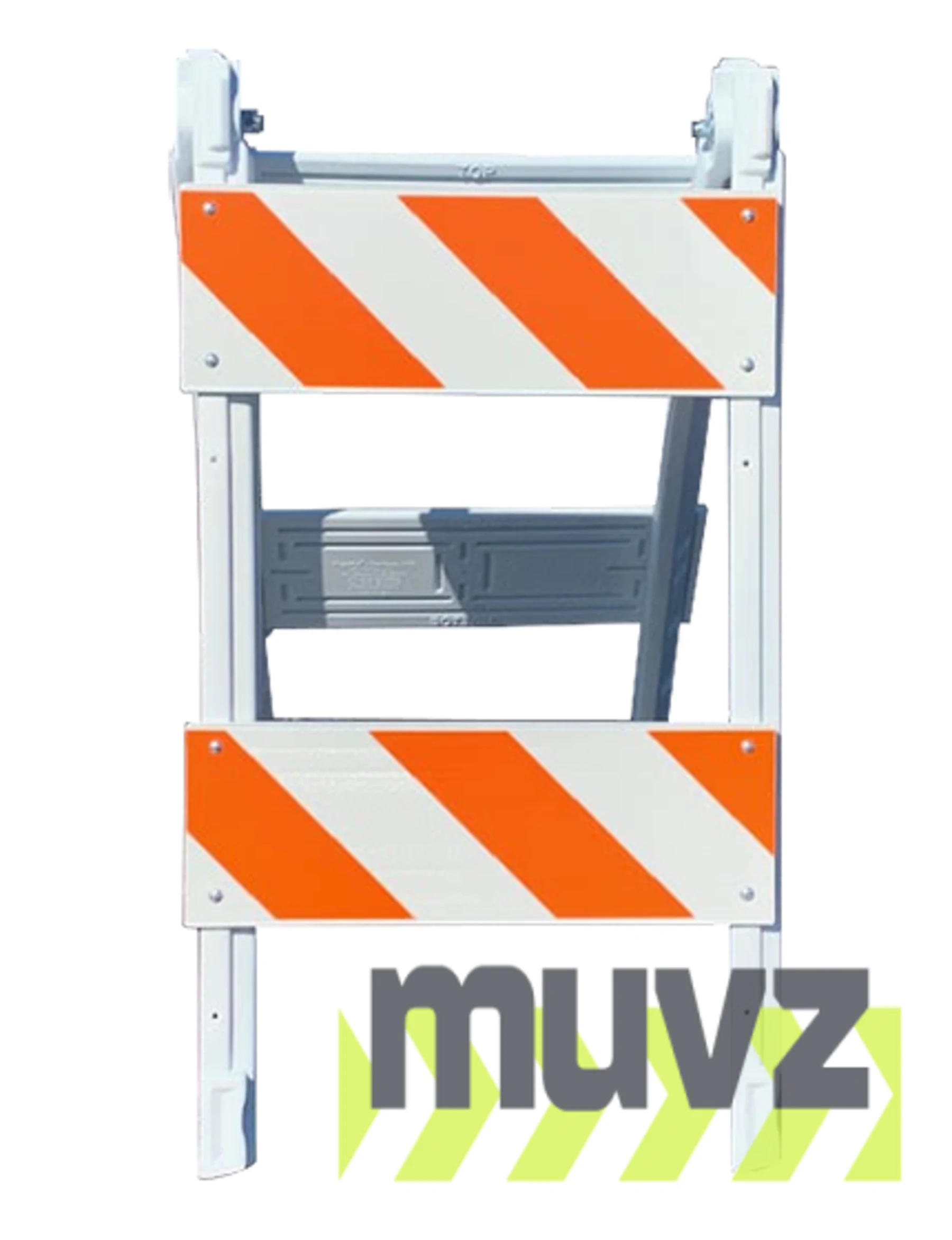 45\" H x 24\" W Folding Plastic Type II Barricade w/Engineer Grade (EG) Reflective Sheeting