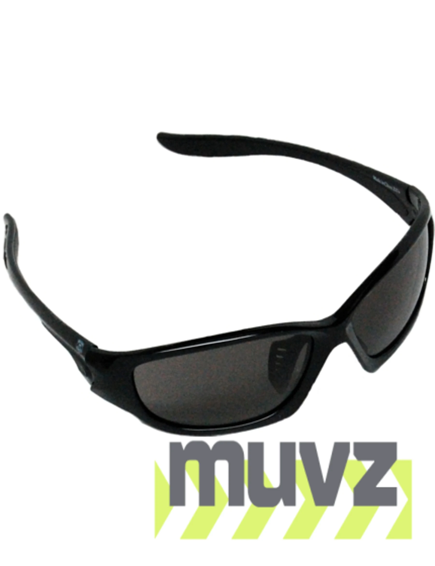 Z87+ Safety Sunglasses (full frame contemporary, gloss-black frame, gray anti-fog lens)