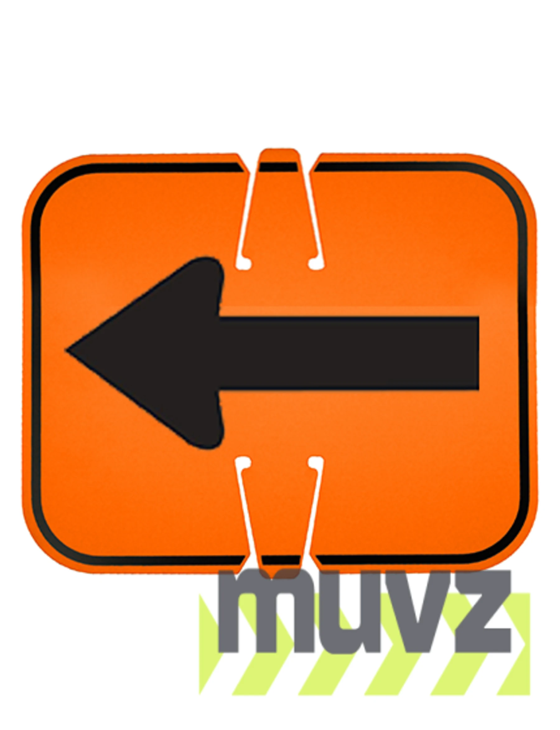 Horizontal, Non-Reflective, Clip-On-Sign