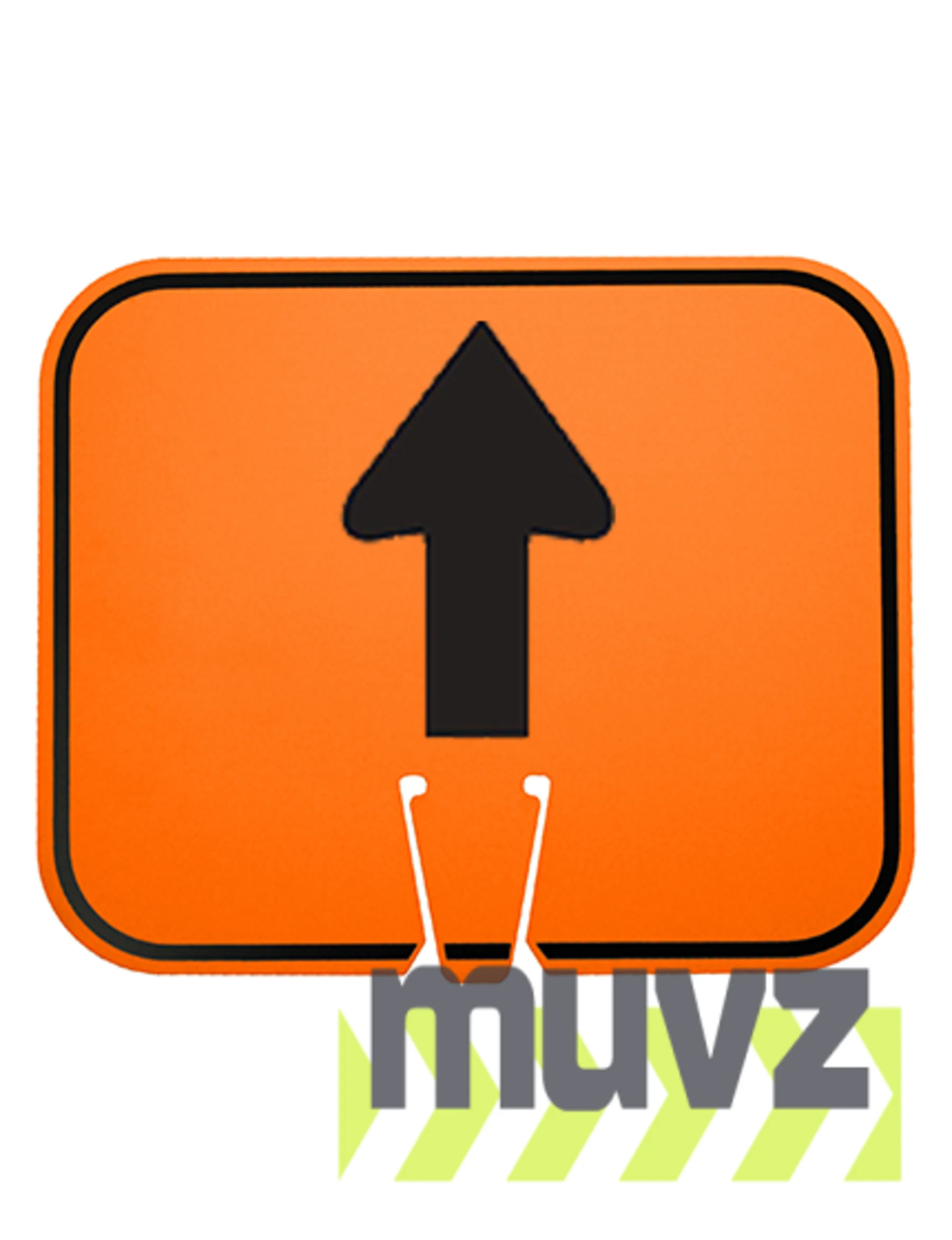 Horizontal, Reflective, Clip-On-Sign