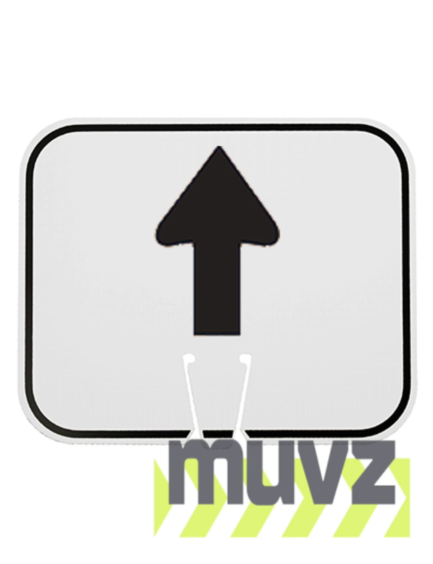 Horizontal, Non-Reflective, Clip-On-Sign