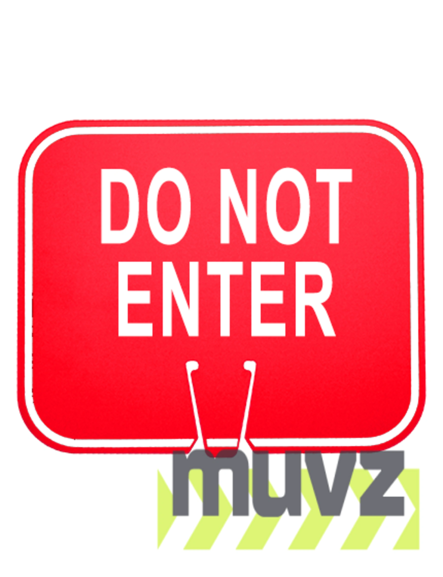Horizontal, Reflective, Clip-On-Sign
