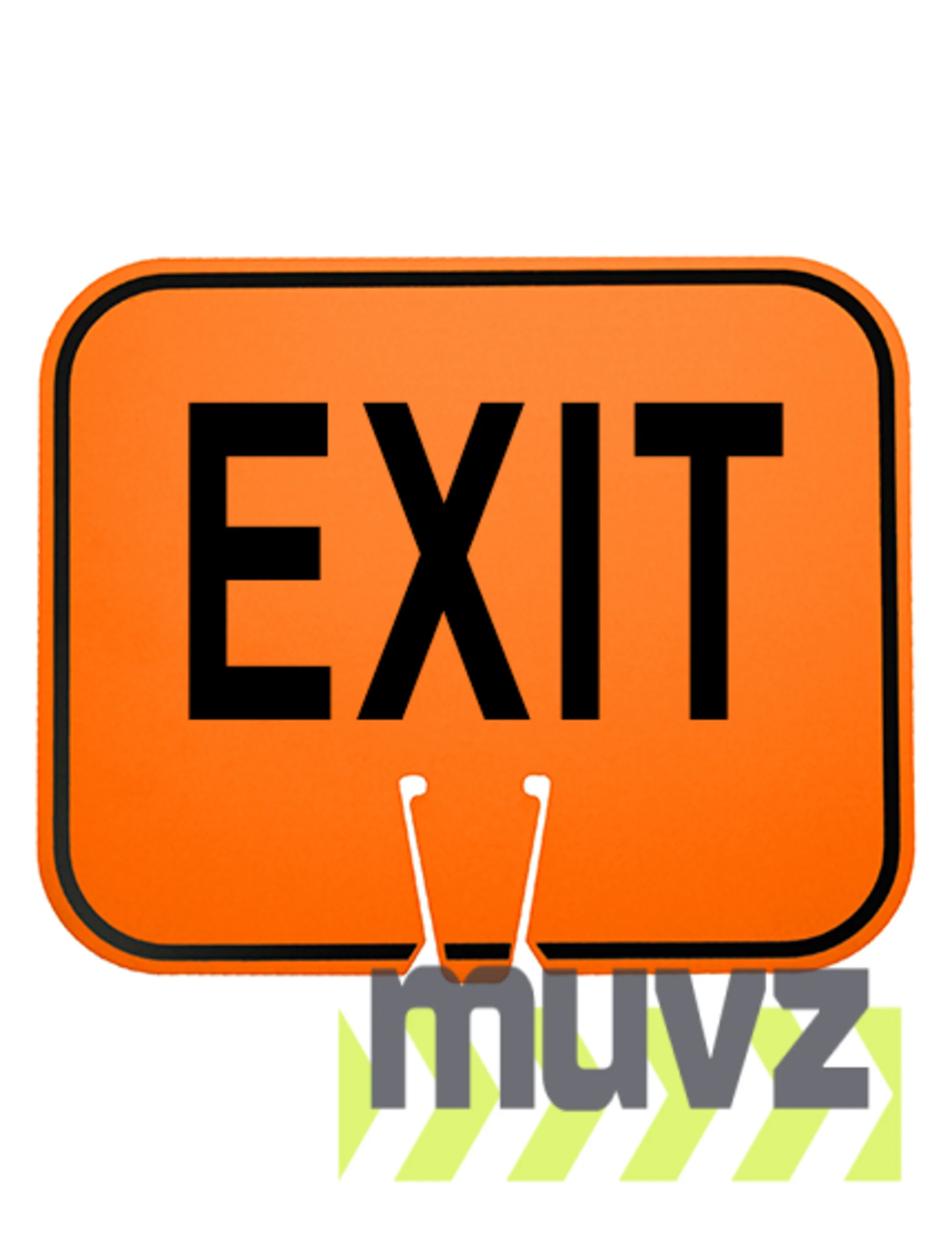 Horizontal, Reflective, Clip-On-Sign