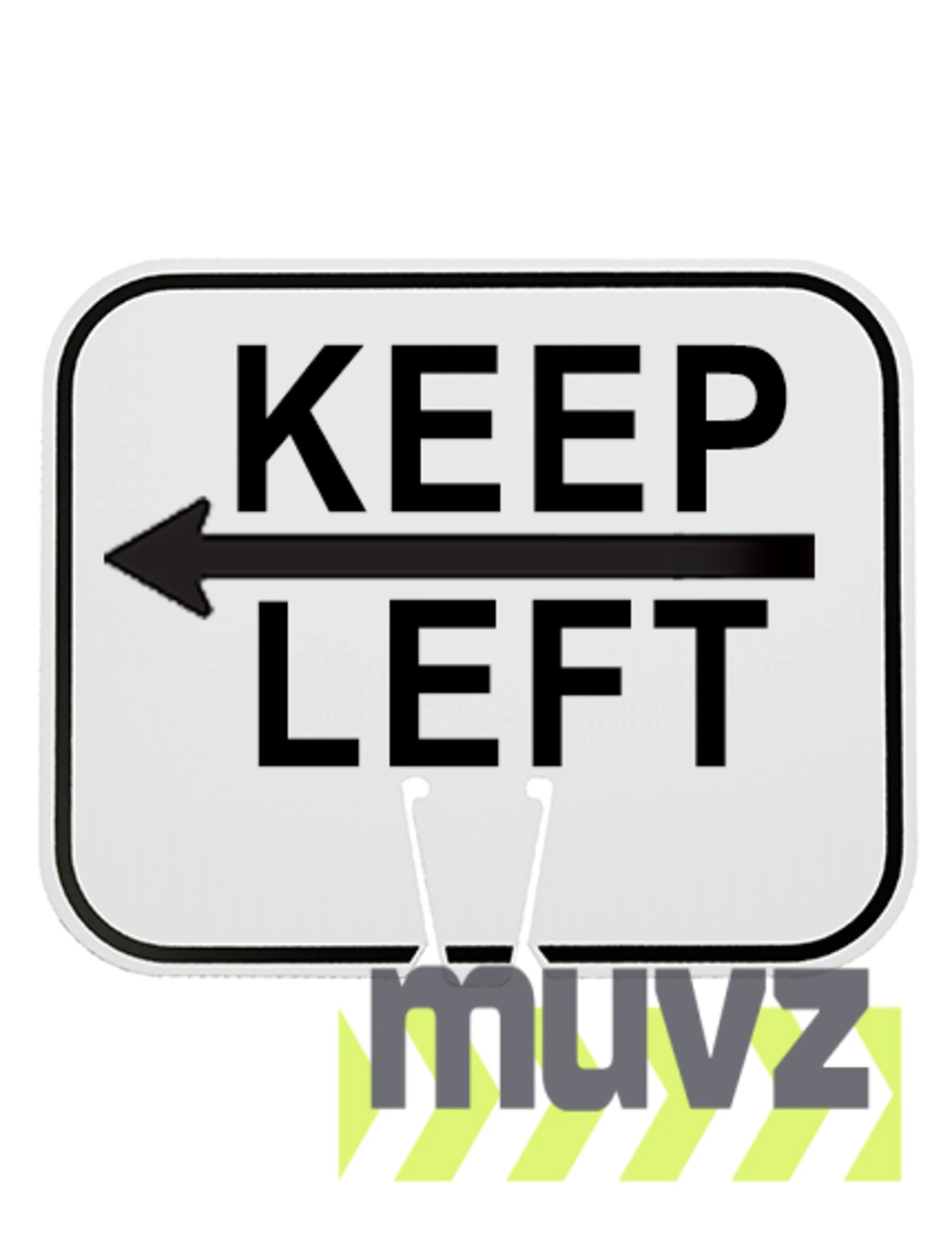 Horizontal, Reflective, Clip-On-Sign