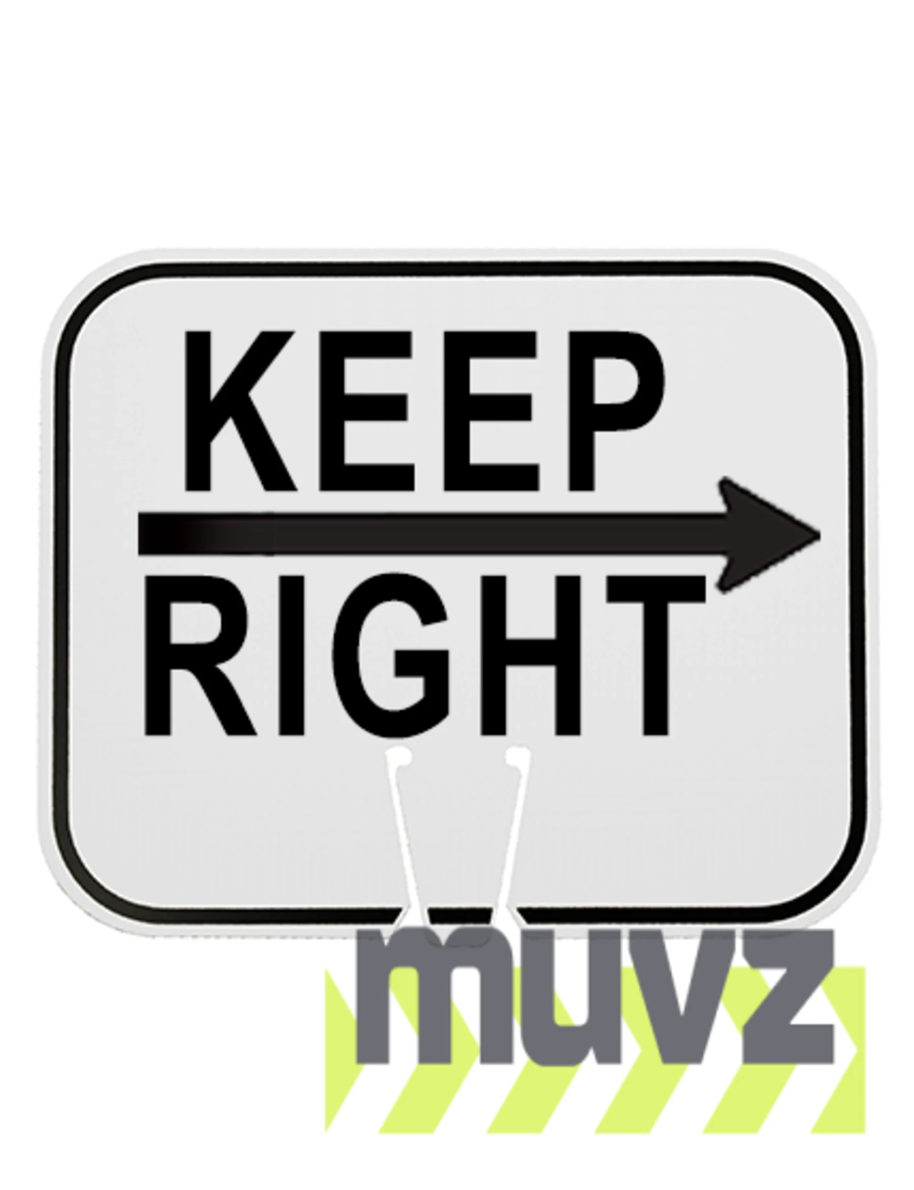 Horizontal, Non-Reflective, Clip-On-Sign