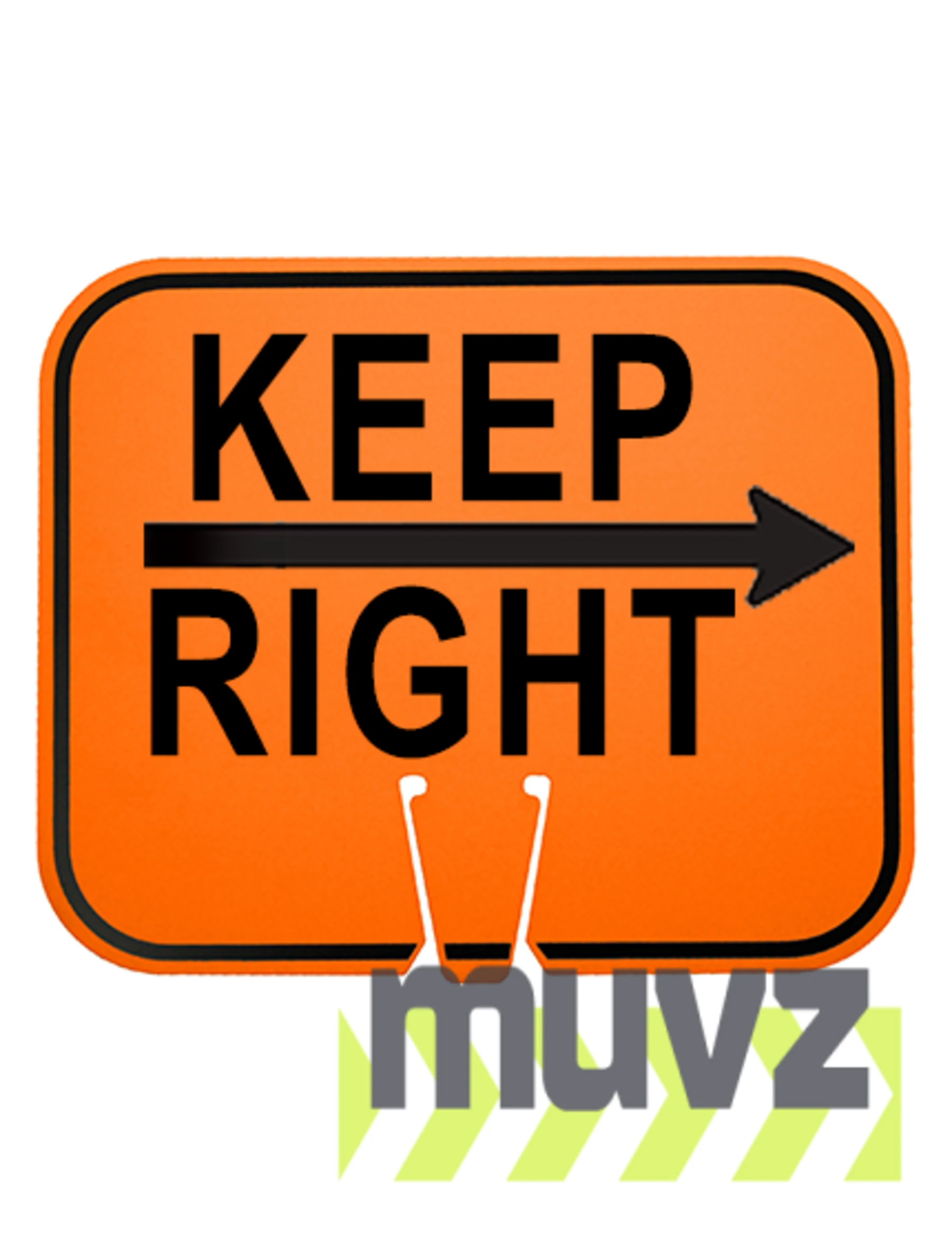 Horizontal, Non-Reflective, Clip-On-Sign