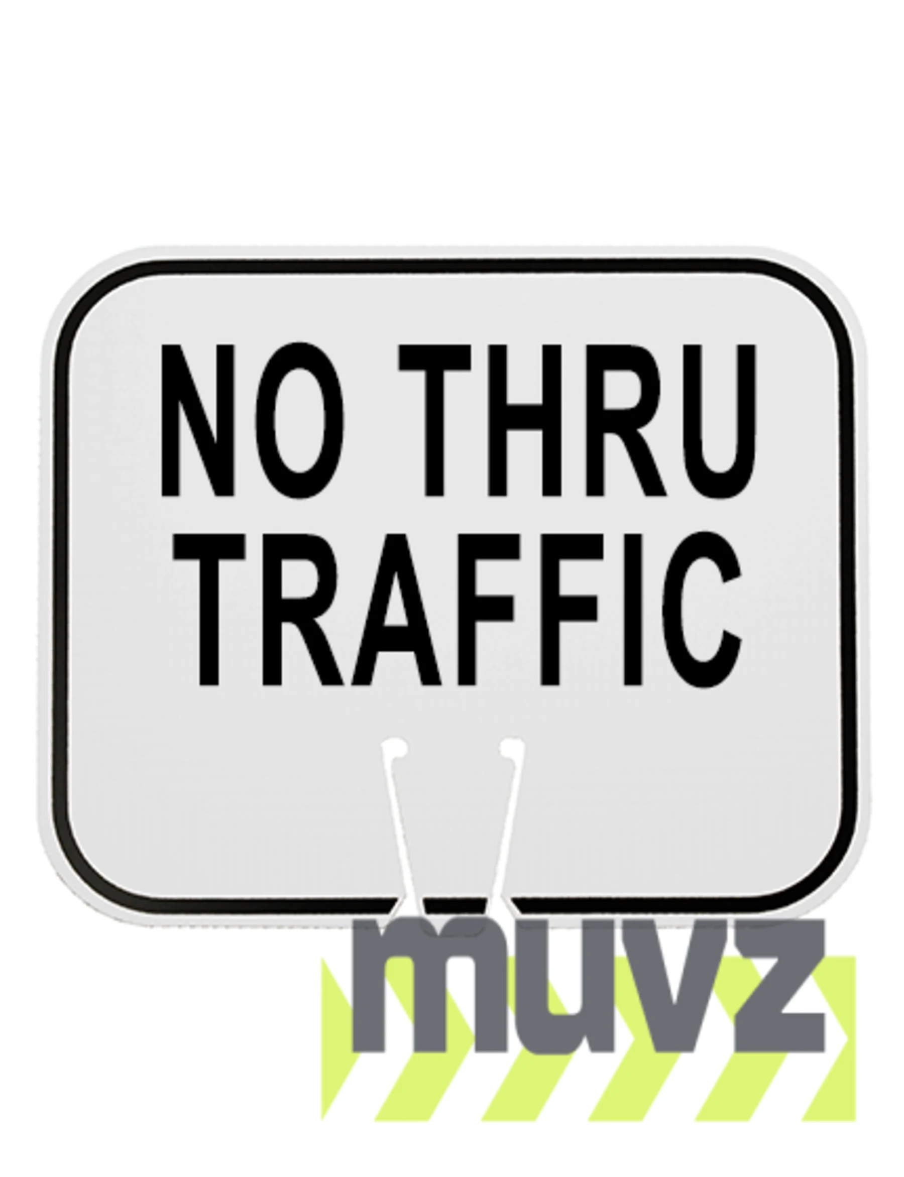 Horizontal, Non-Reflective, Clip-On-Sign
