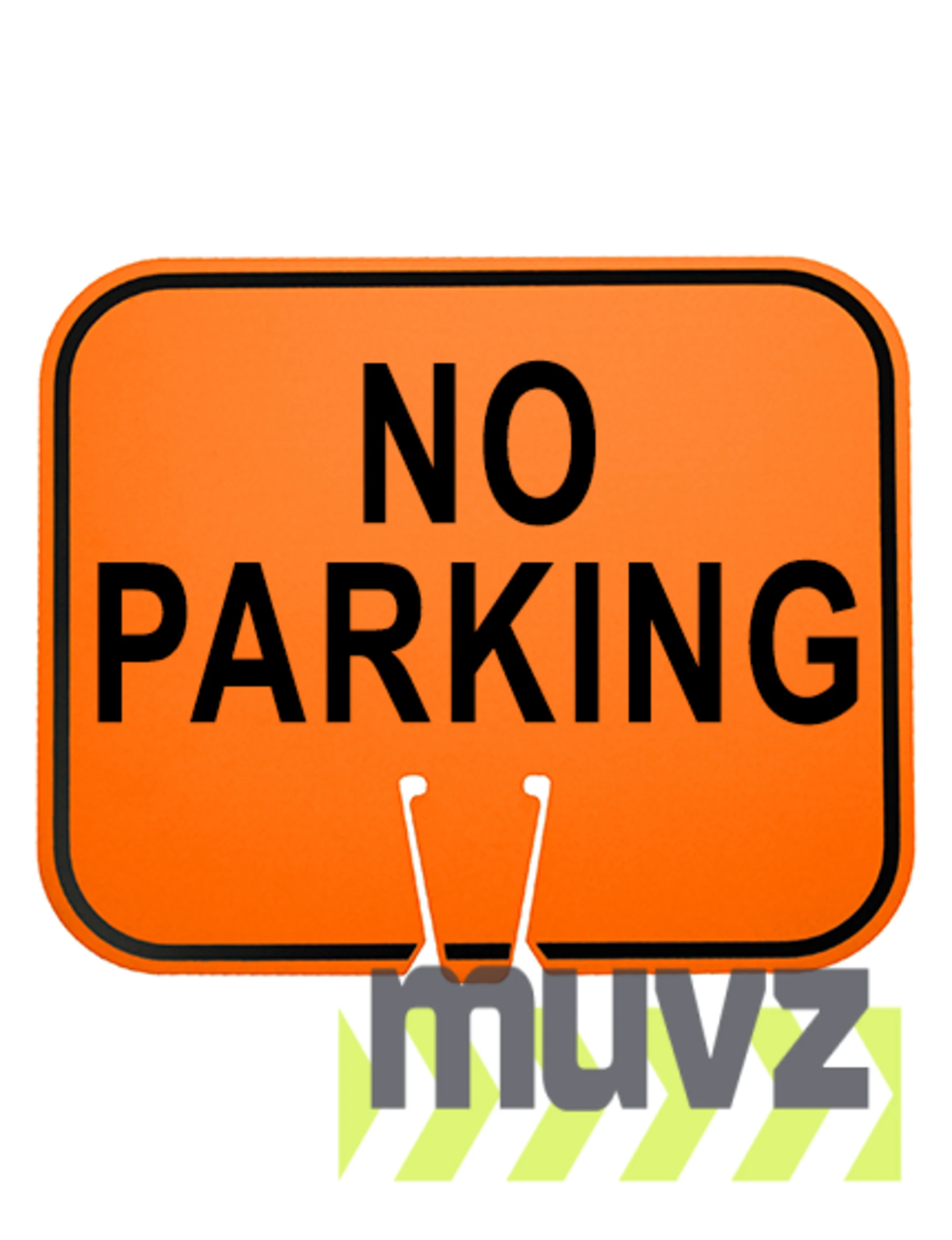 Horizontal, Non-Reflective, Clip-On-Sign