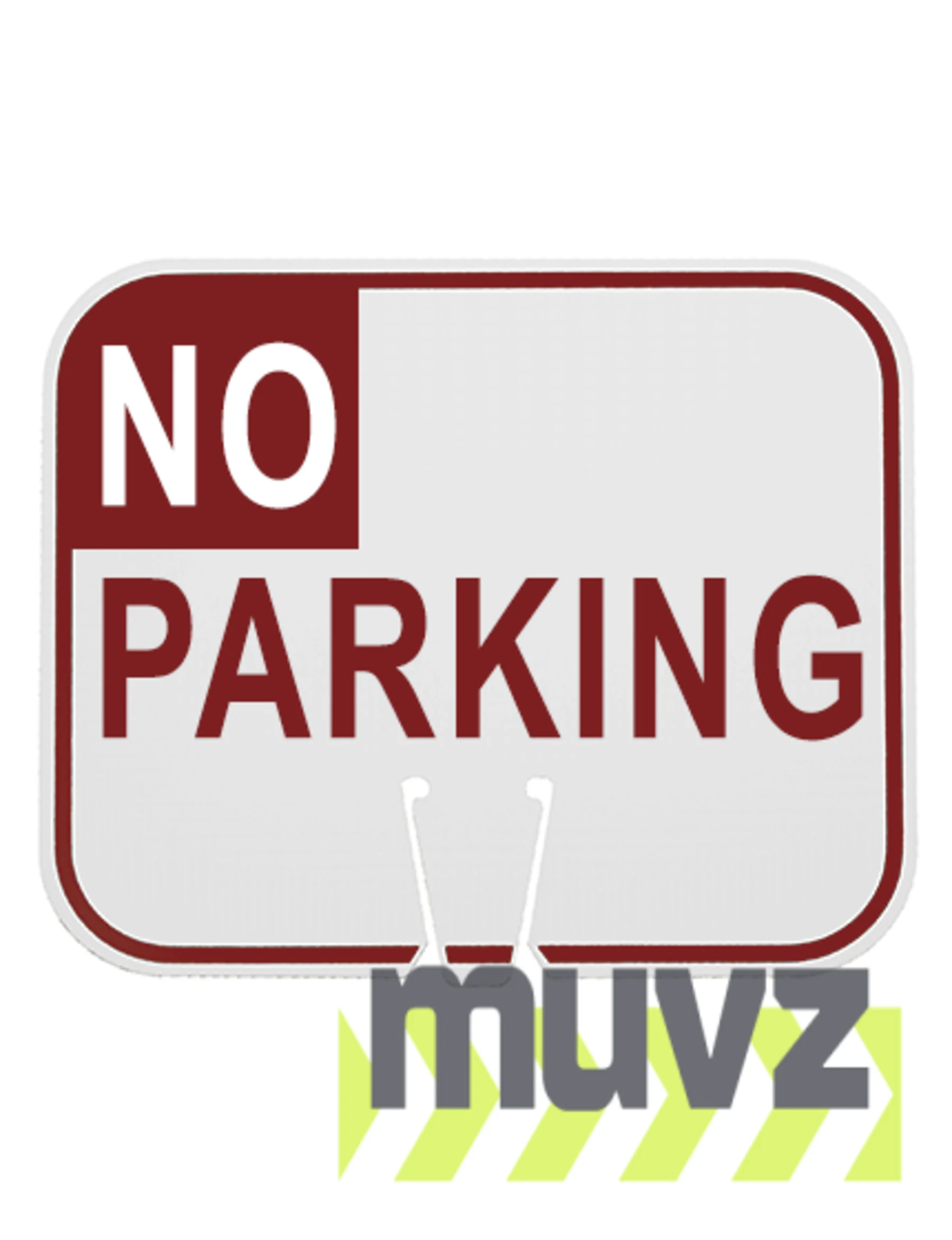 Horizontal, Reflective, Clip-On-Sign