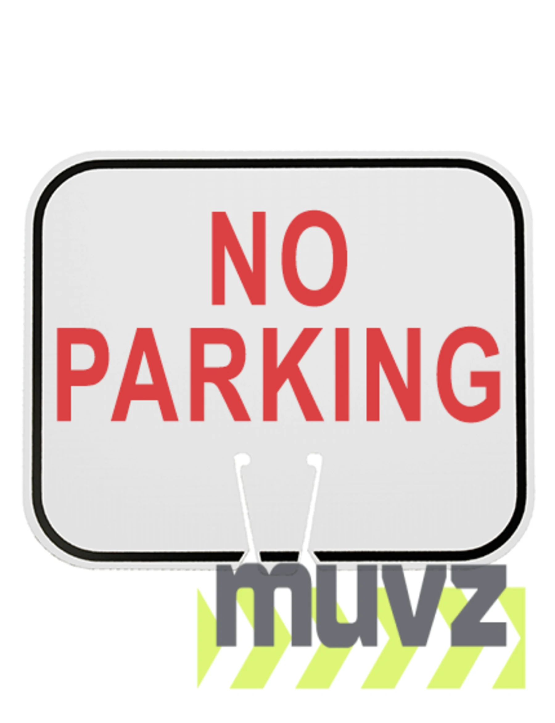 Horizontal, Non-Reflective, Clip-On-Sign