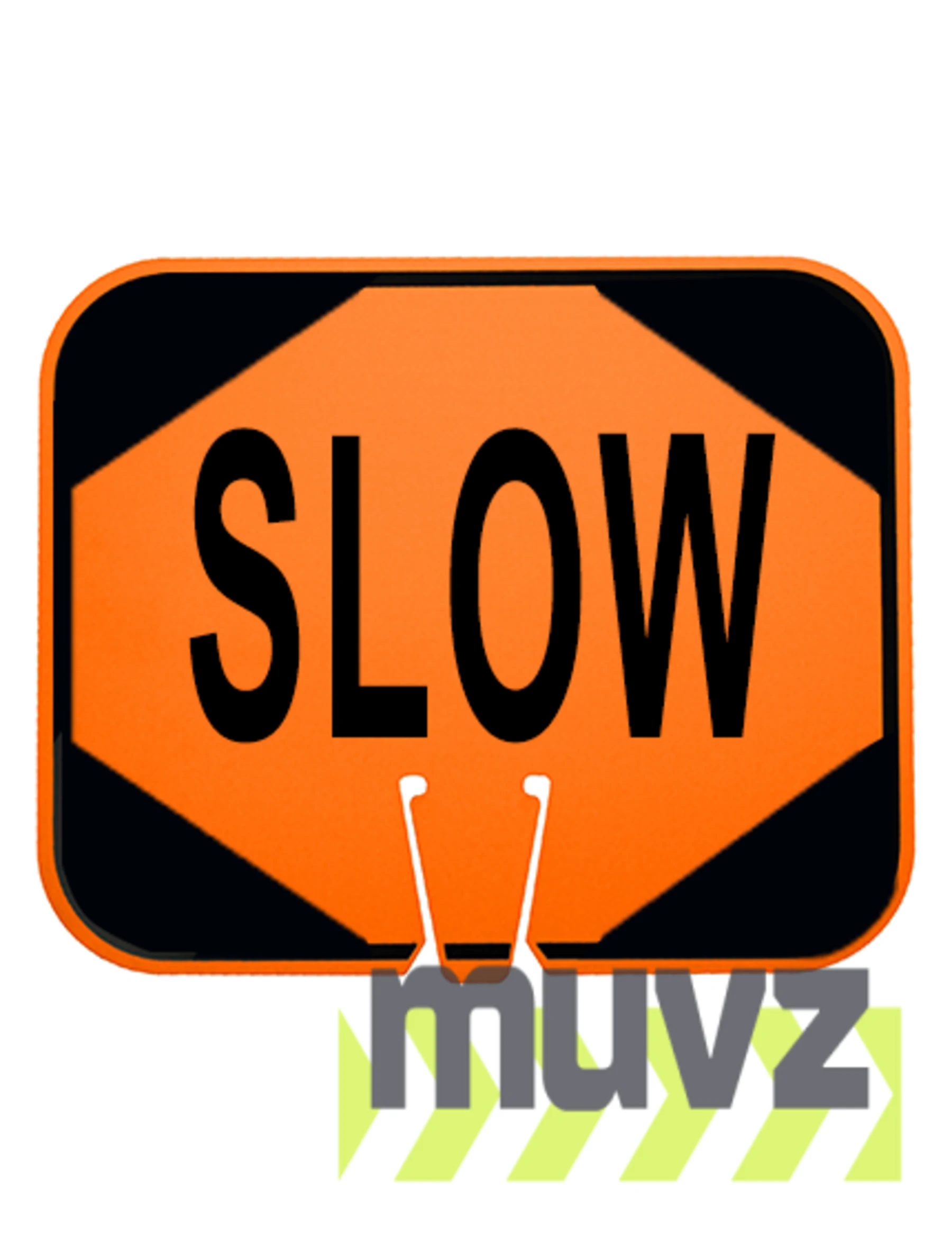 Horizontal, Non-Reflective, Clip-On-Sign