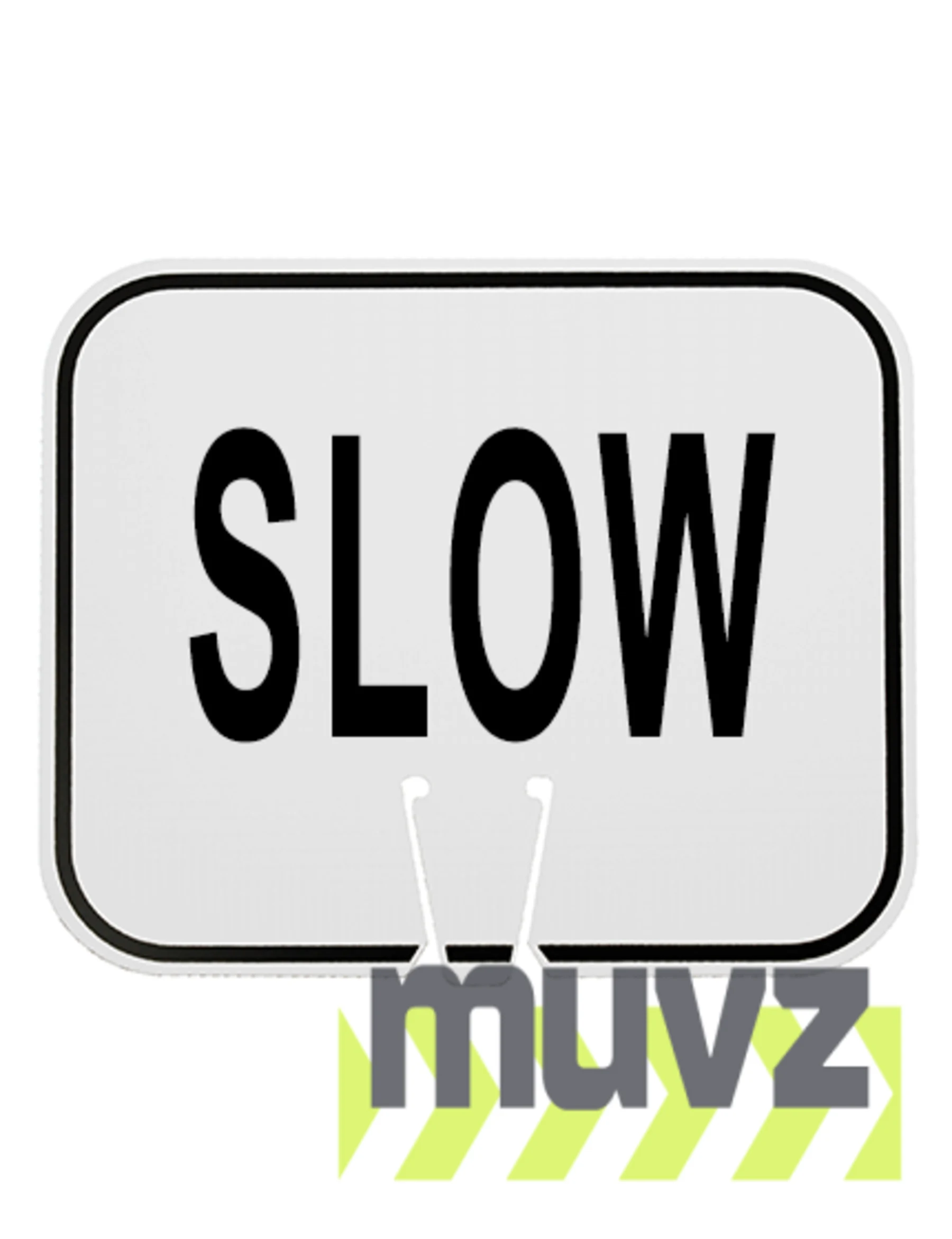 Horizontal, Non-Reflective, Clip-On-Sign