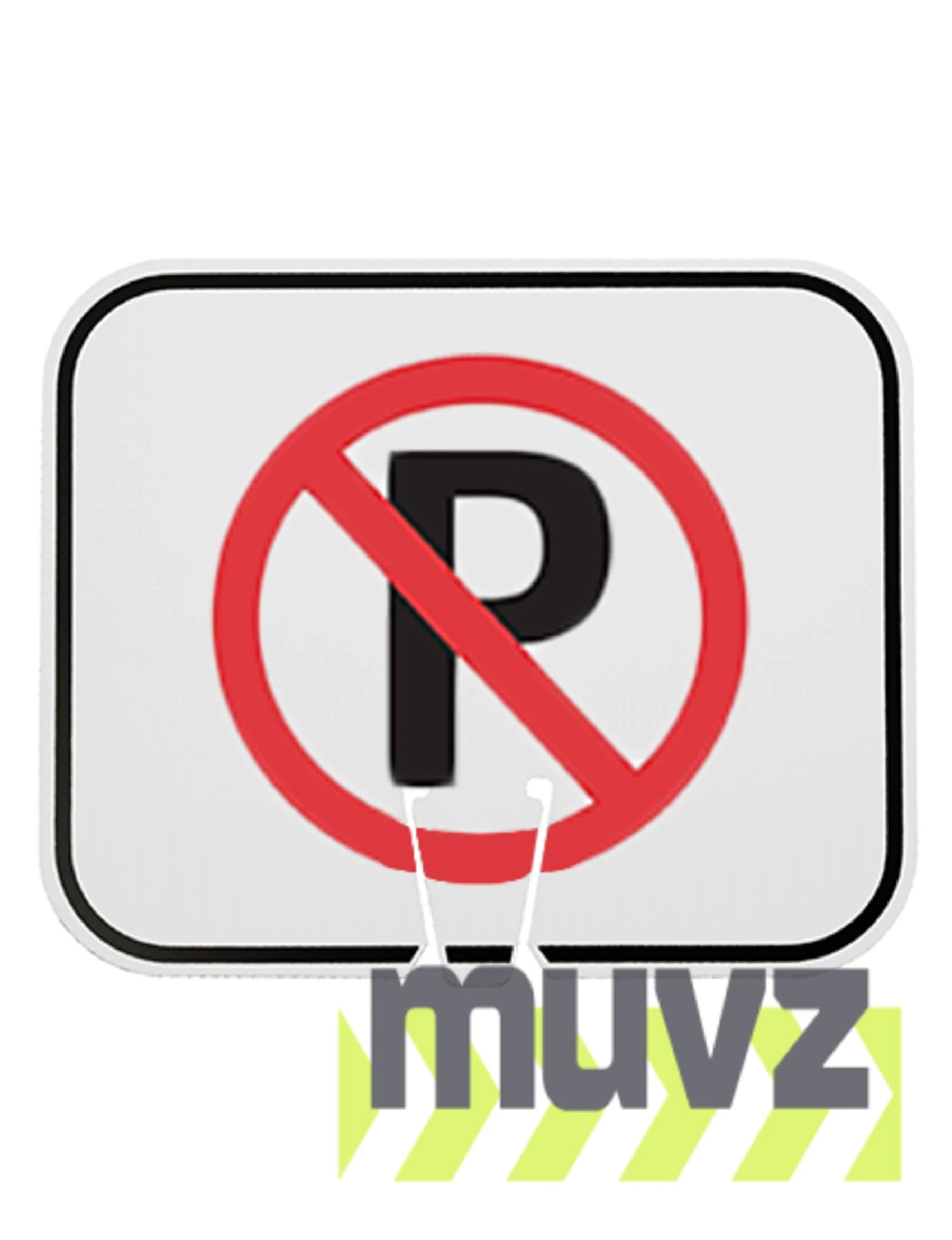 Horizontal, Reflective, Clip-On-Sign