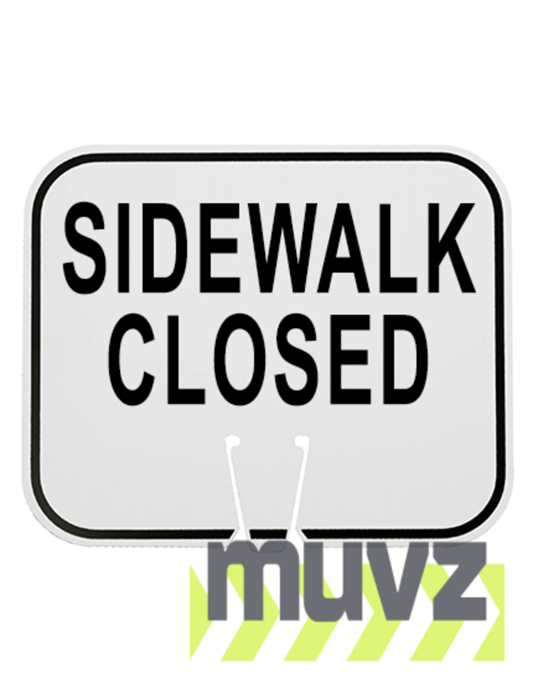Horizontal, Reflective, Clip-On-Sign