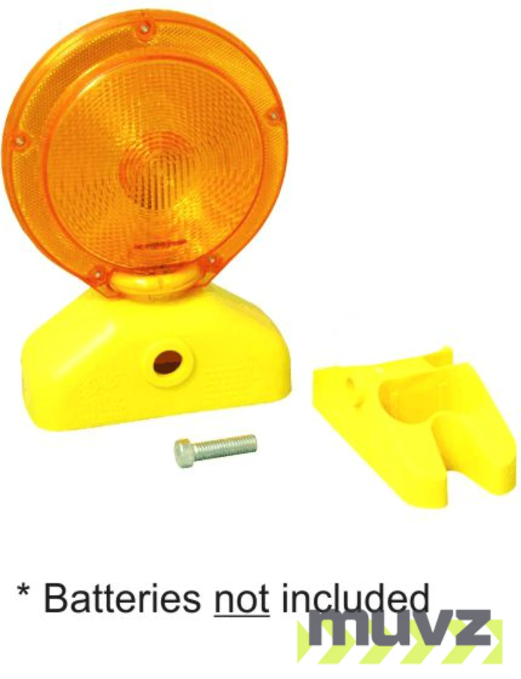 3-Volt (D-Cell Battery) YELLOW LED Barricade Flasher