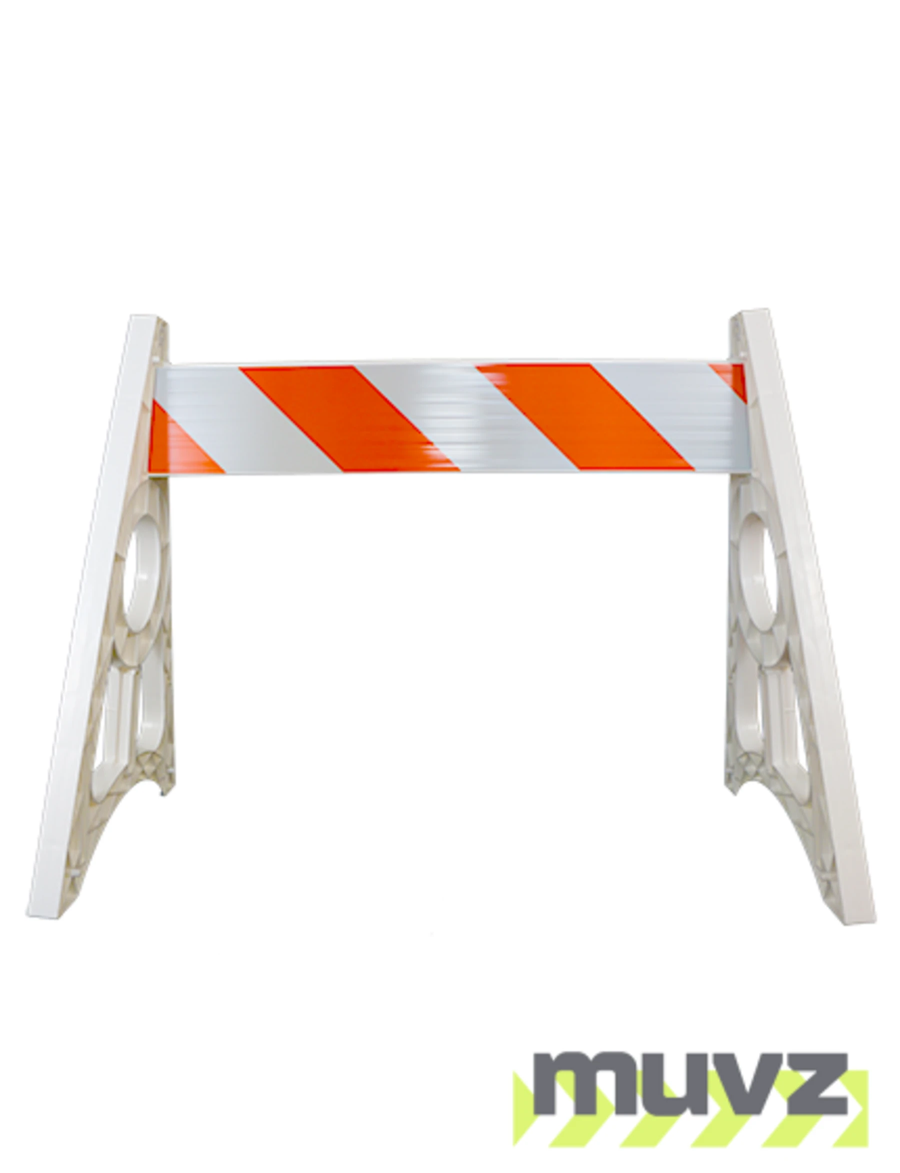 Economy A-Cade Leg Kit-(2) A-Cade Legs \u0026 (1) 4\u0027 Rail w/Orange \u0026 White EG Reflective Sheeting 2 Sides