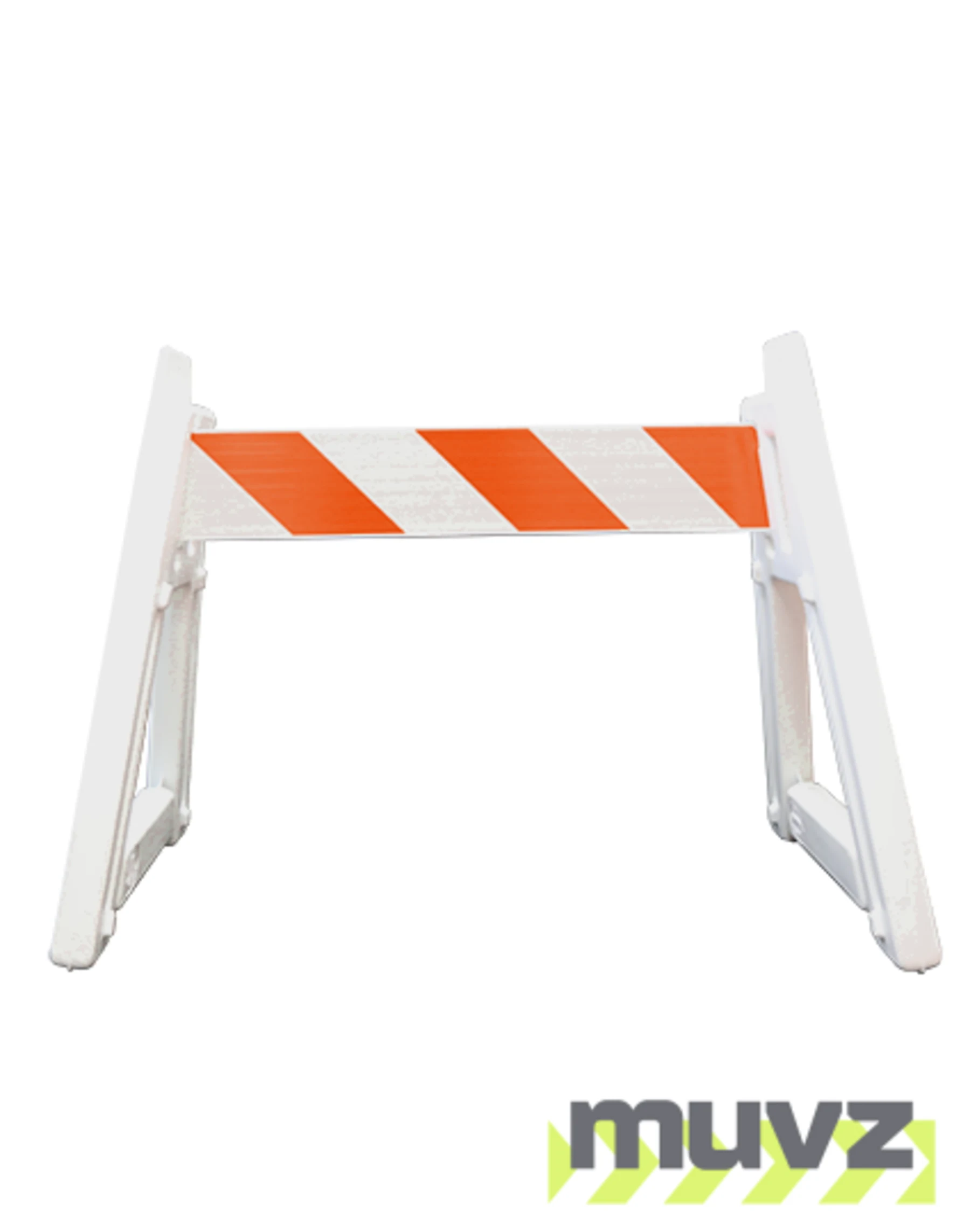 A-Cade Leg Kit-2) Deluxe A-Cade Legs \u0026 (1) 4\u0027 Rail w/Orange \u0026 White EG Reflective Sheeting 1 Side