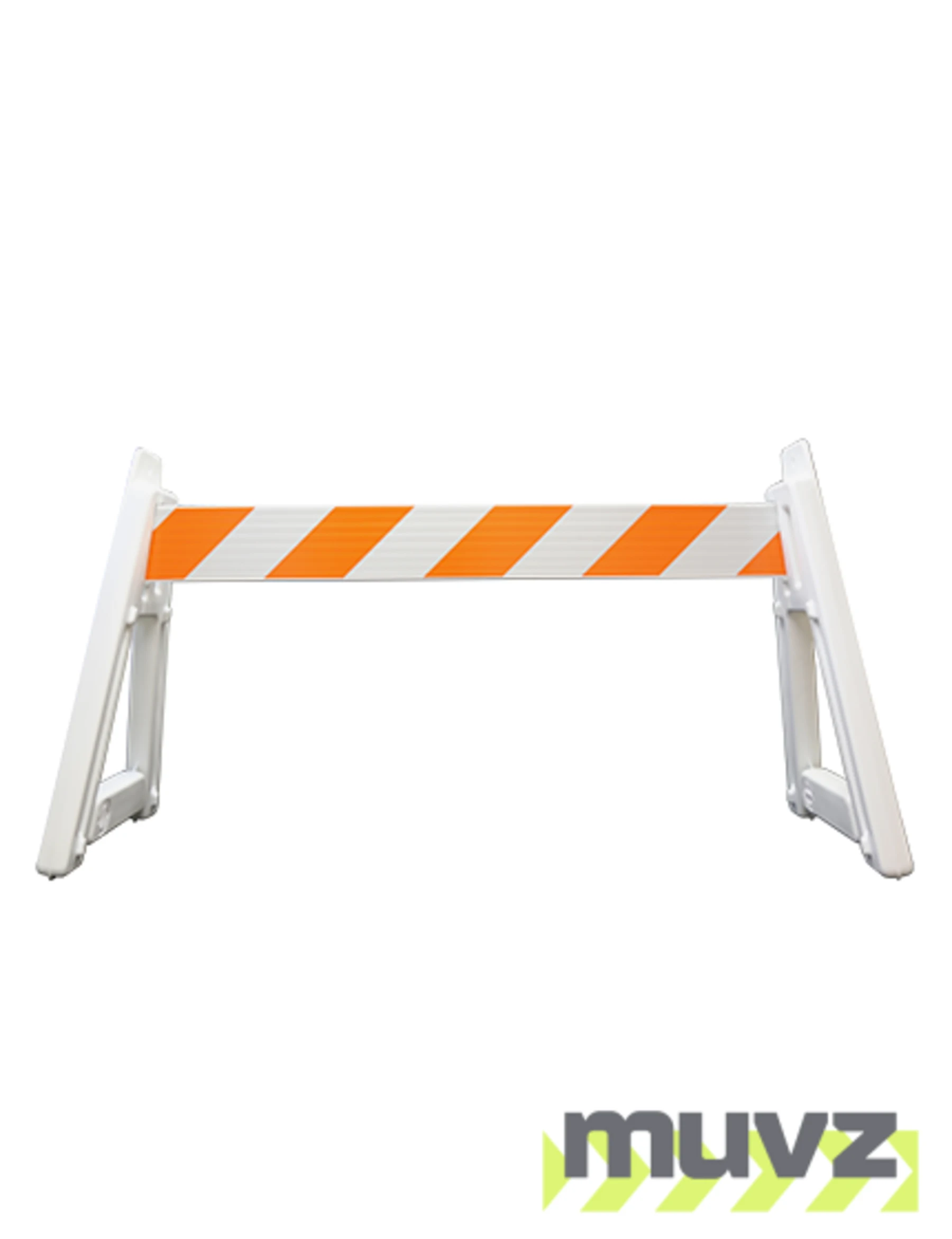 A-Cade Leg Kit-2) Deluxe A-Cade Legs \u0026 (1) 6\u0027 Rail w/Orange \u0026 White EG Reflective Sheeting 1 Side