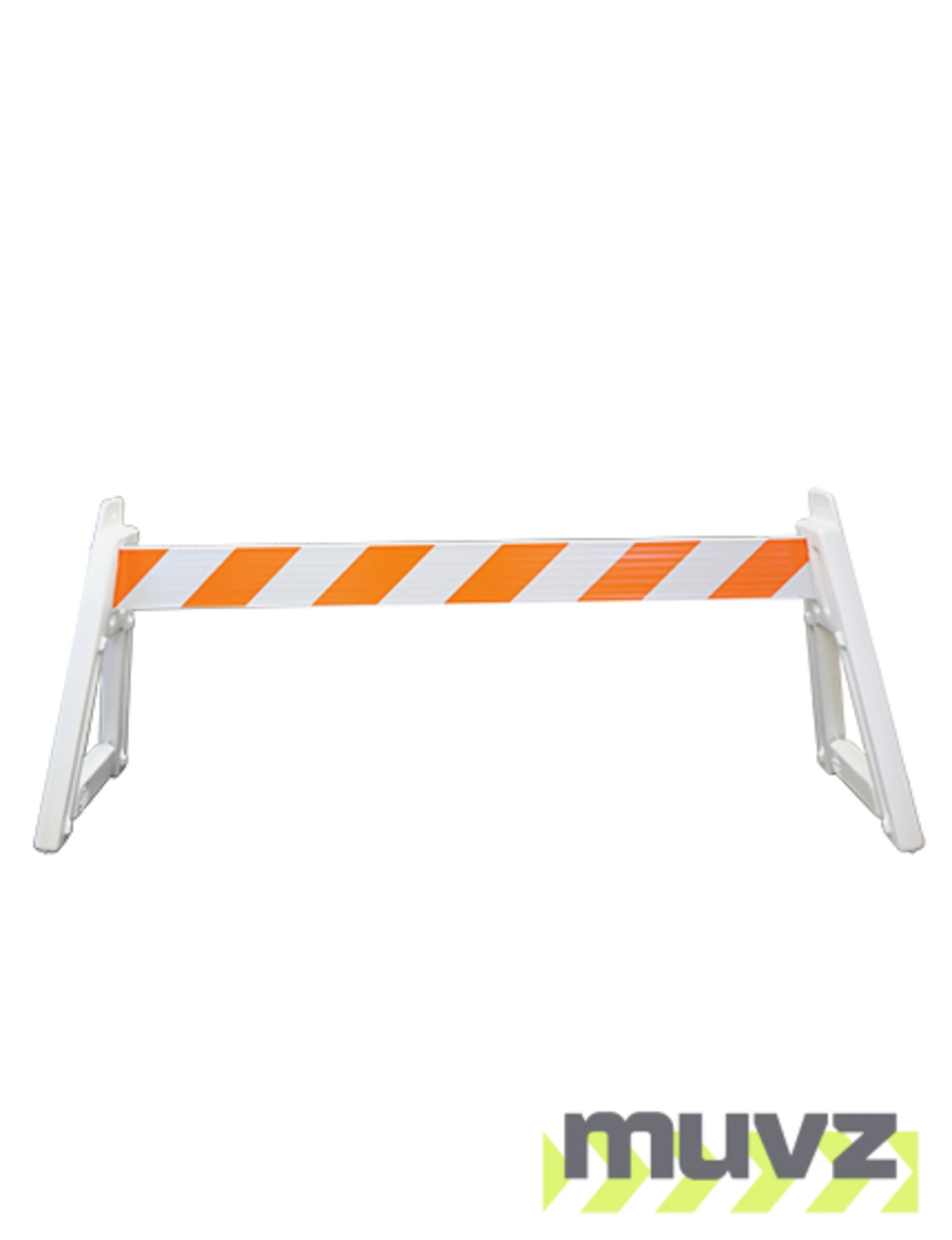 A-Cade Leg Kit-2) Deluxe A-Cade Legs \u0026 (1) 8\u0027 Rail w/Orange \u0026 White EG Reflective Sheeting 1 Side