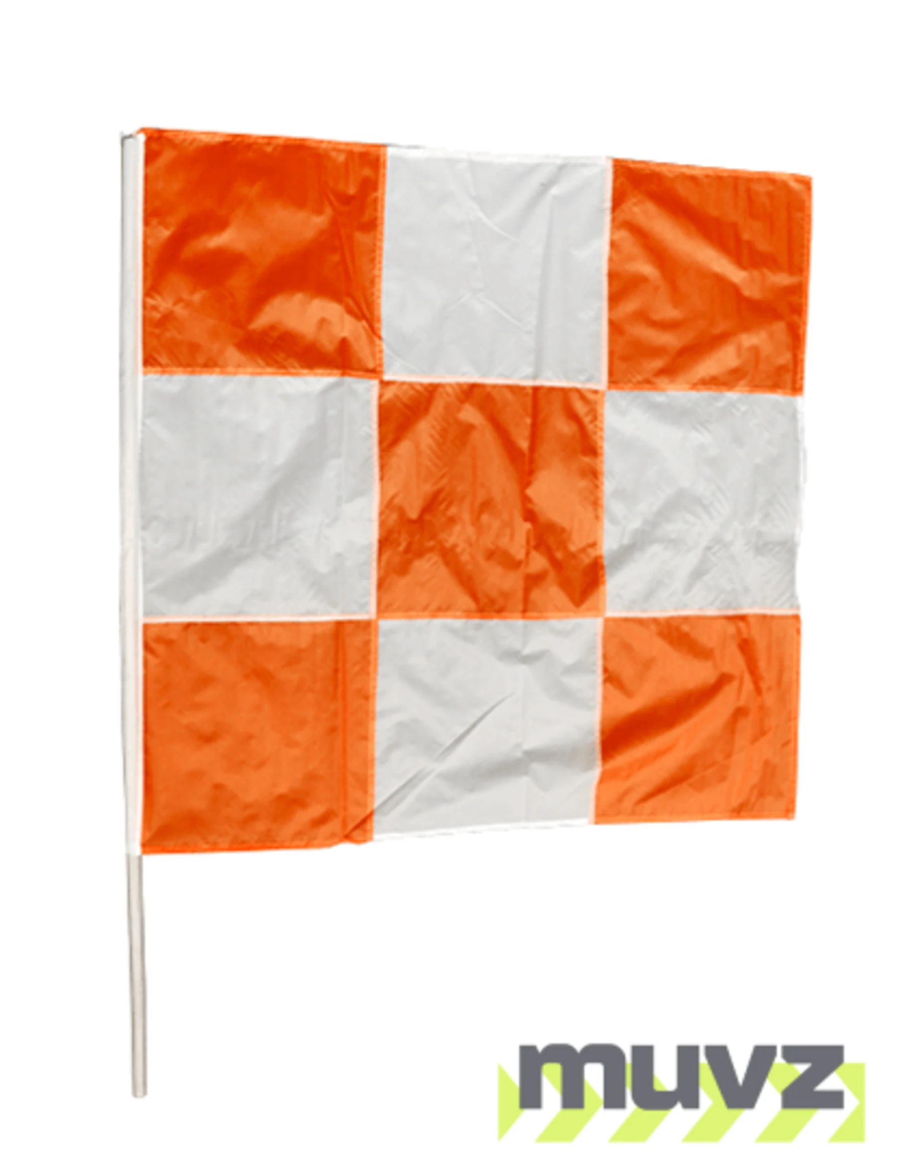 36\" Orange \u0026 White Checkered Airport Flag