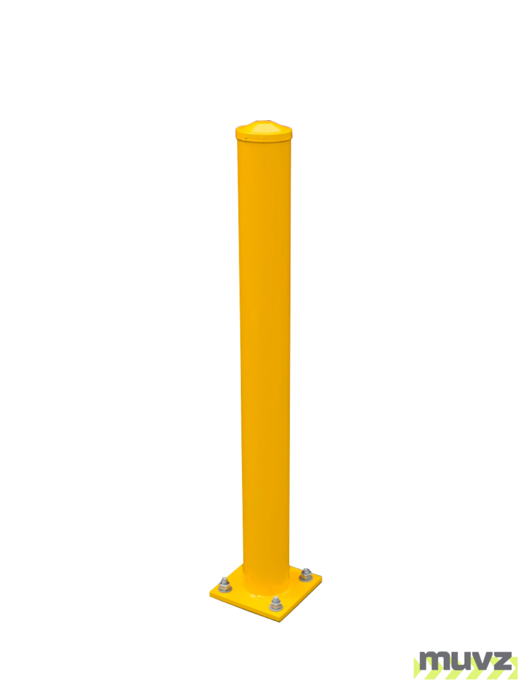 Square Mounting Base, Galvanized Steel w/Yellow Powder Coating