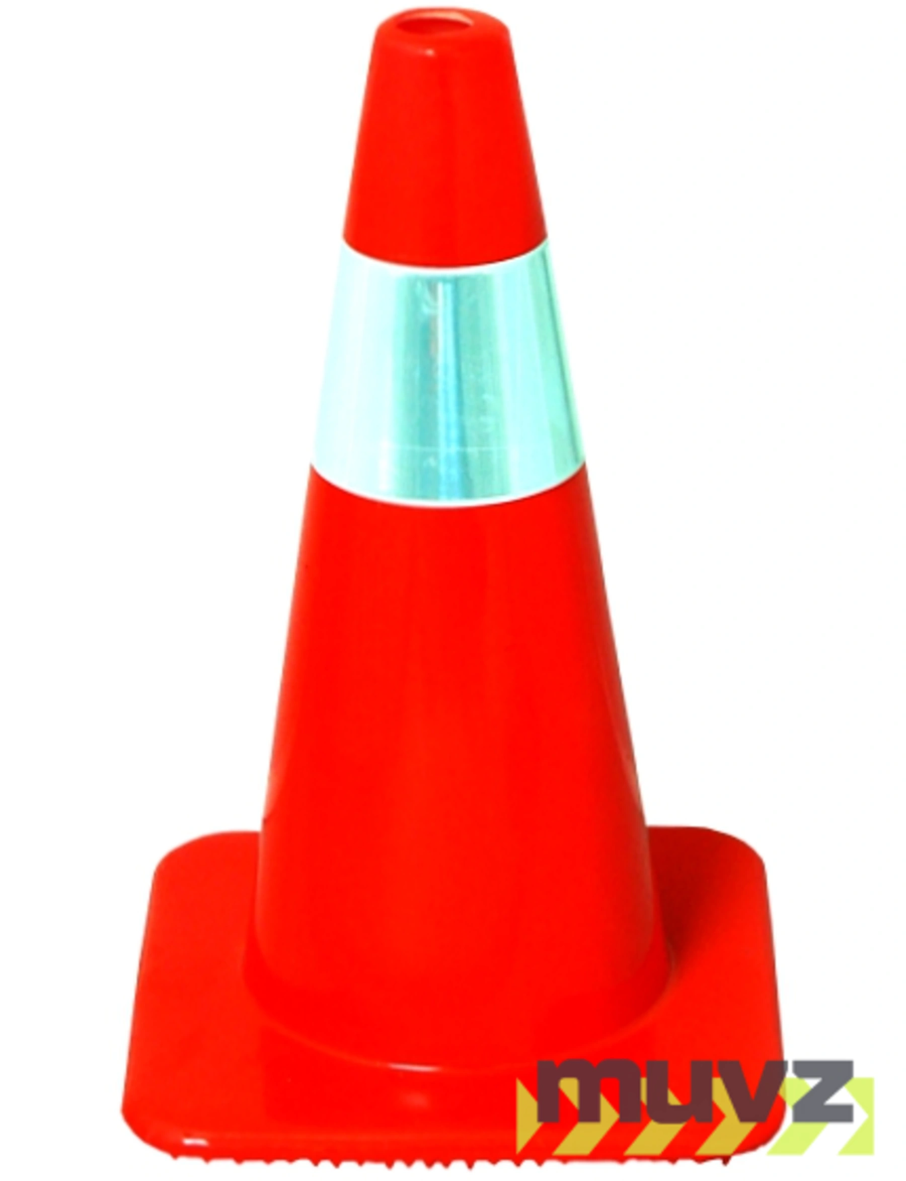 18\" Traffic Cones - Solid Orange