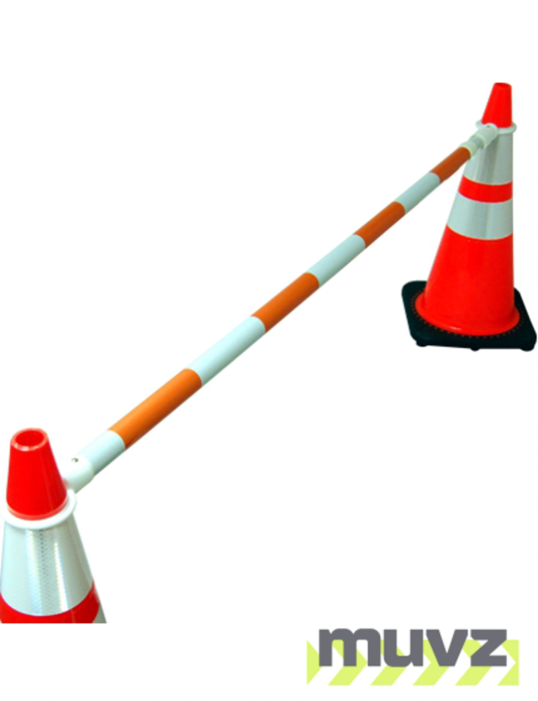 6\u0027 - 10\u0027, \u0027WORKZONE\u0027, Orange \u0026 White Reflective Cone Bar