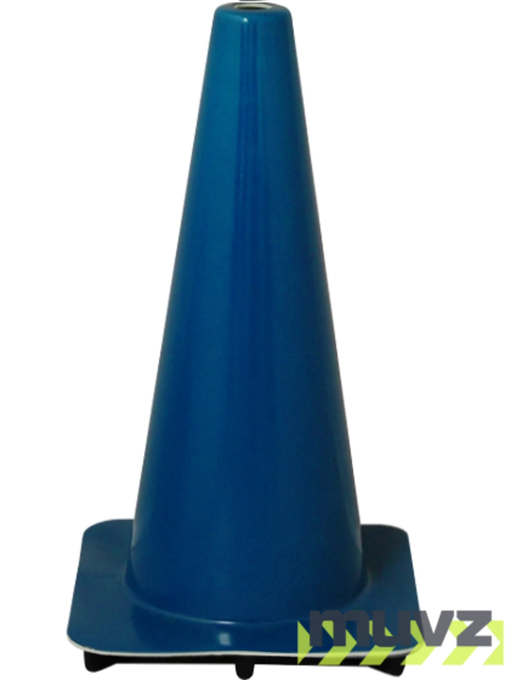 Blue 18\" Flow Molded Traffic Cone