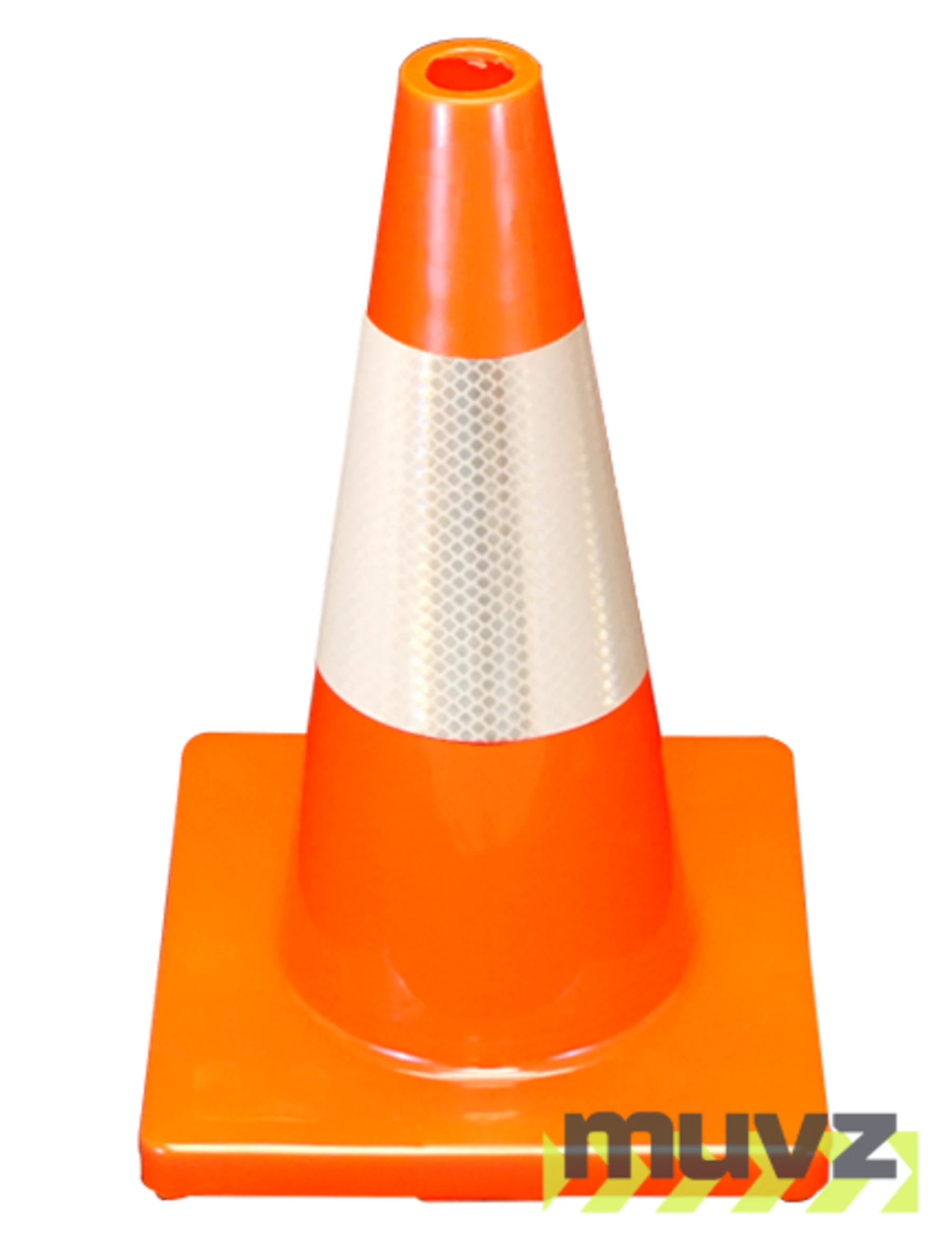Orange 18\" Economy Cone with 6\" Reflective Collar