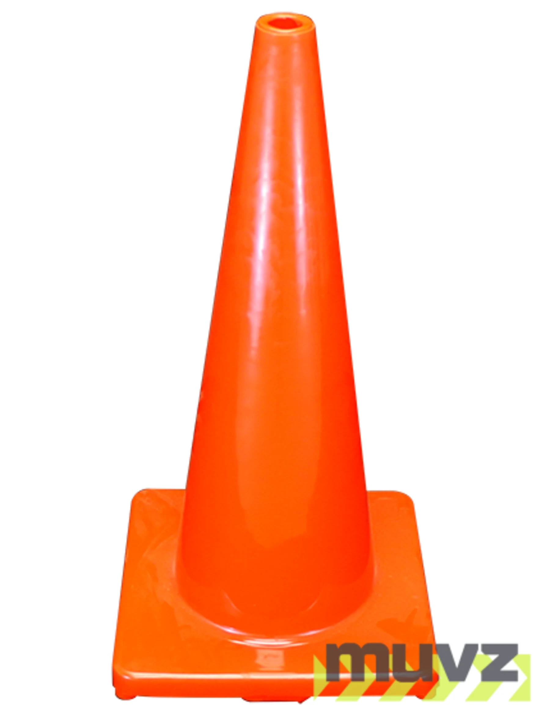 Solid Orange, 28\", 5.0 Lb., Economy Cone