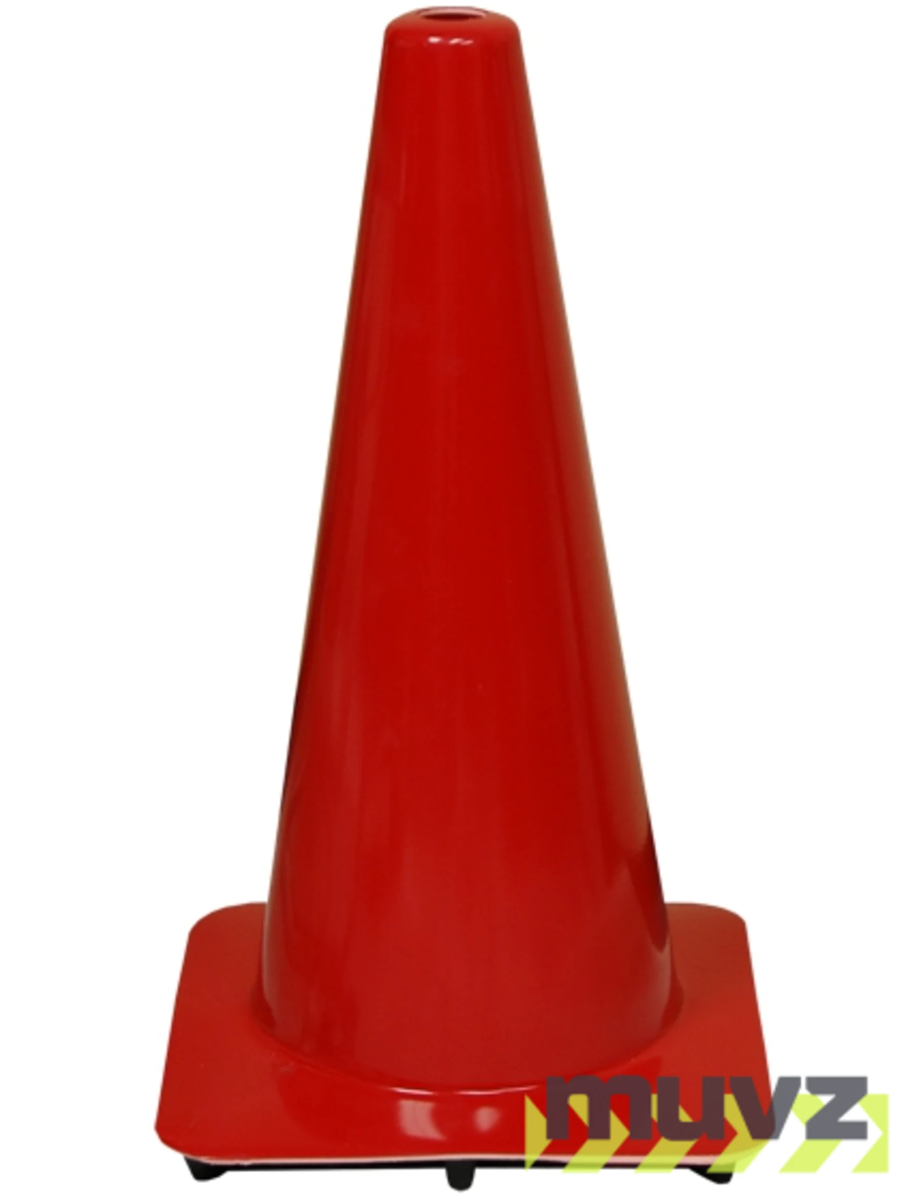 Red 18\" Flow Molded Traffic Cone